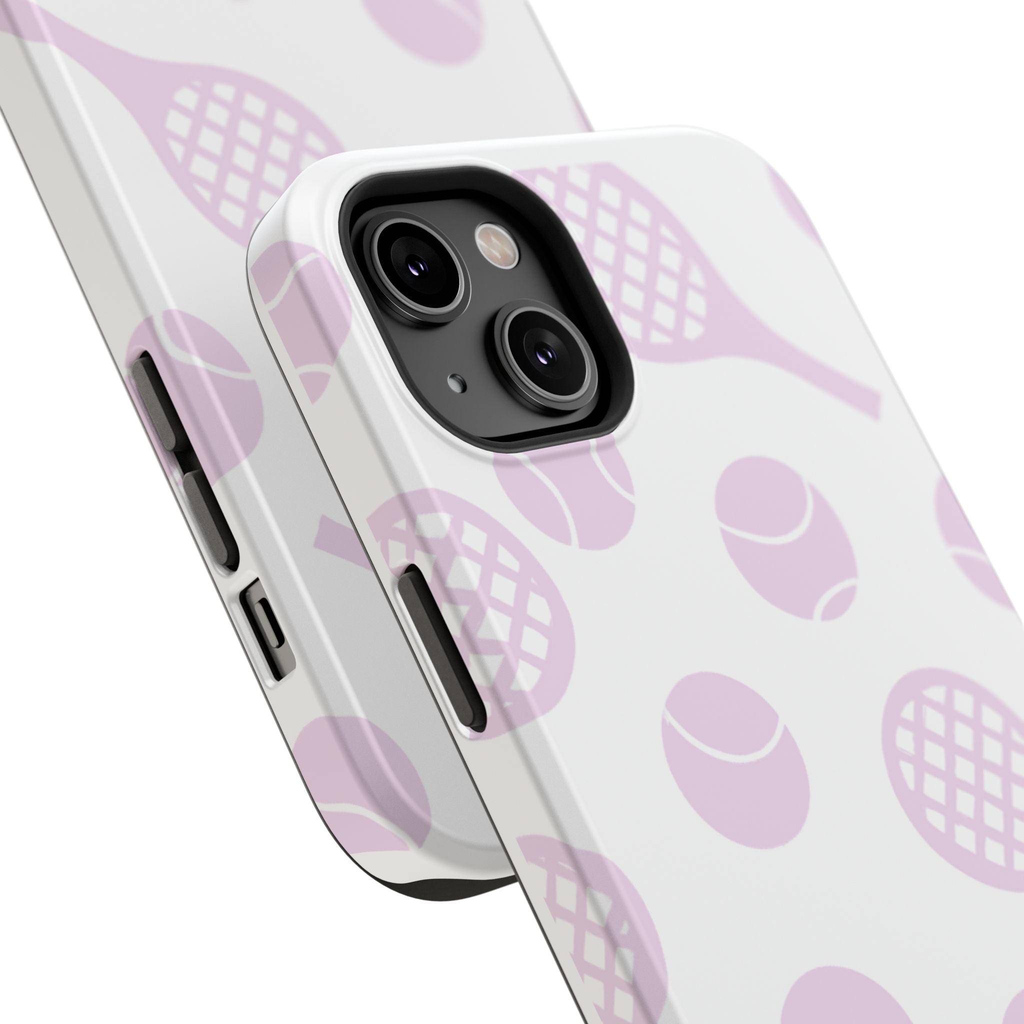 Tennis Impact-Resistant Phone Case — Pink Rackets & Balls