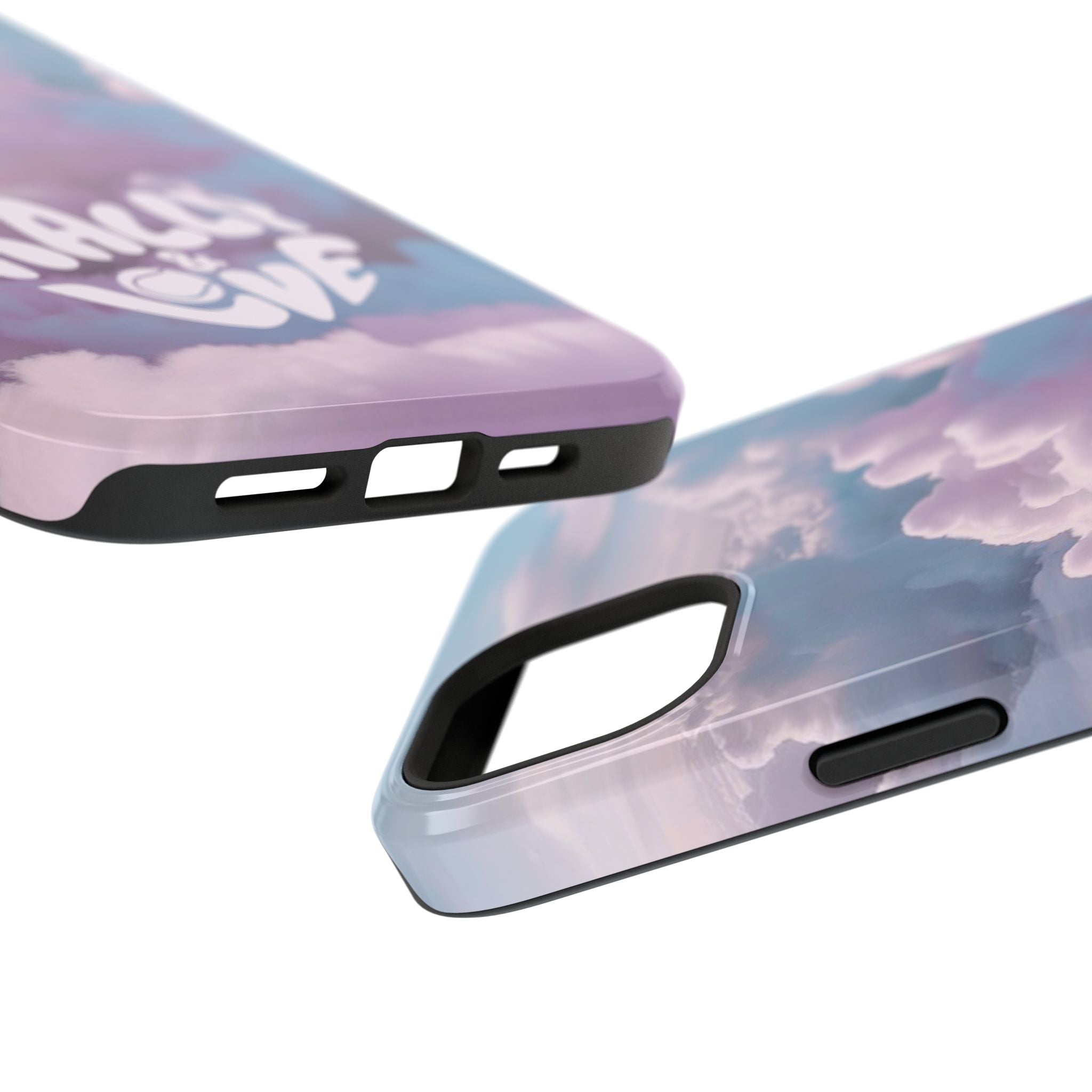 Impact-Resistant Phone Case — "Rally & Love" Clouds/Love in the Air