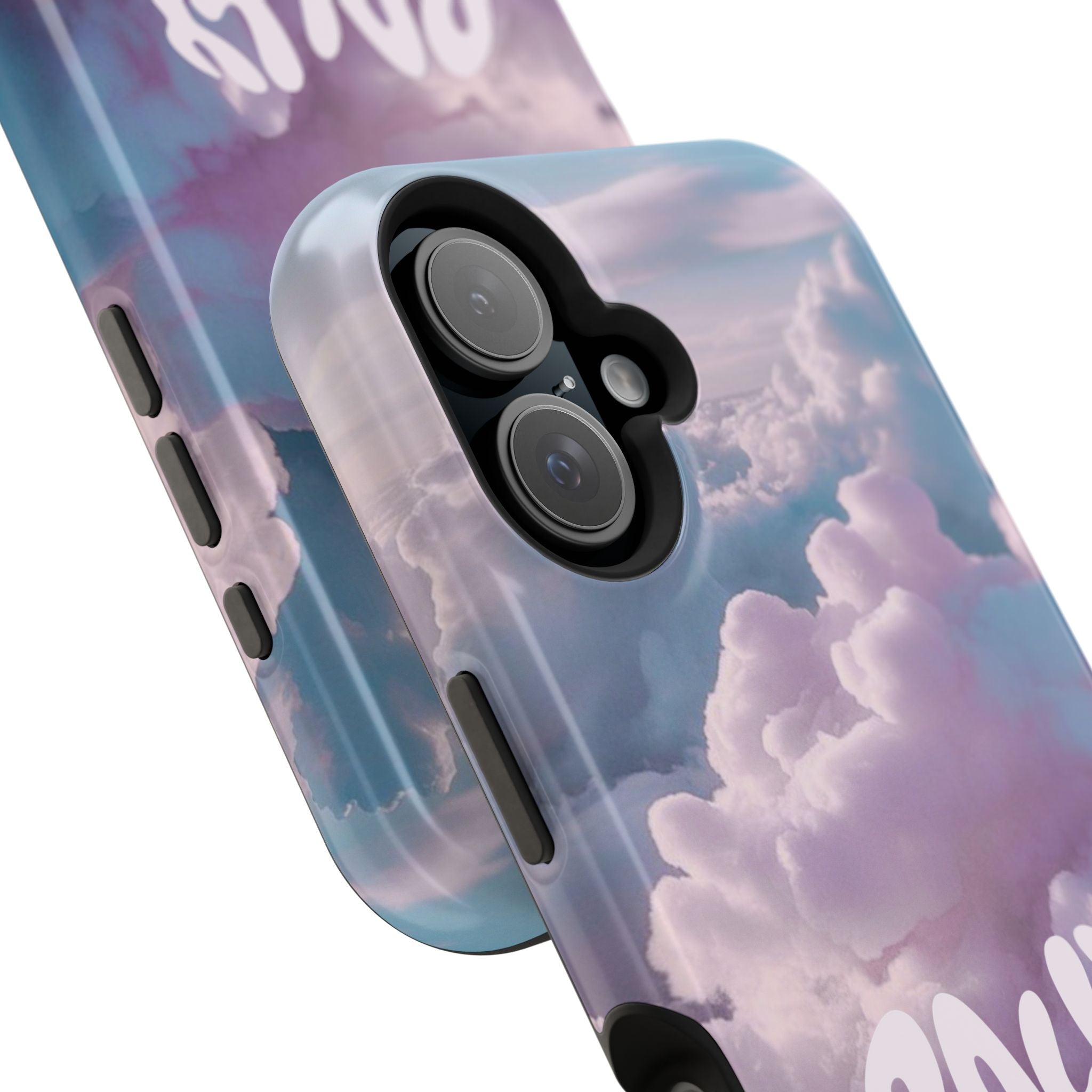 Impact-Resistant Phone Case — "Rally & Love" Clouds/Love in the Air