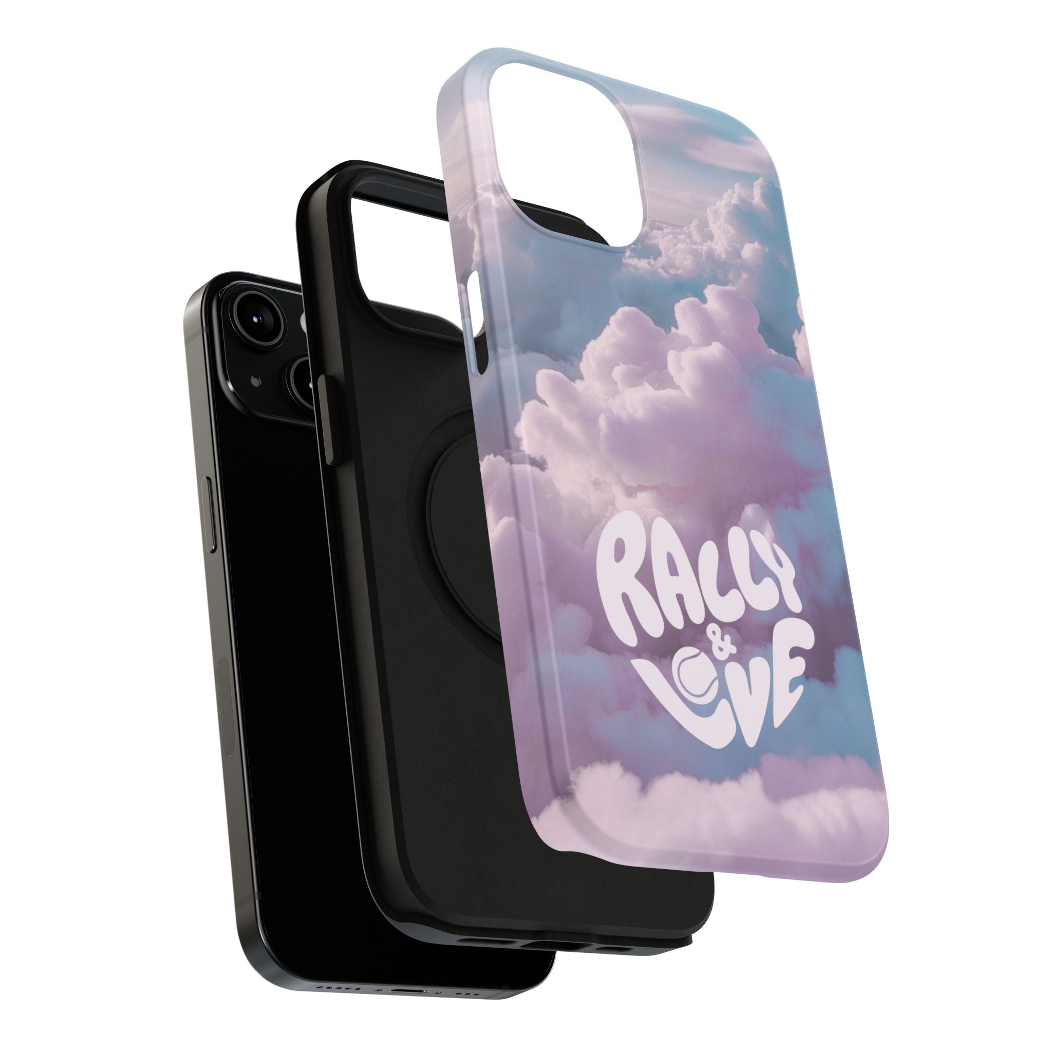 Impact-Resistant Phone Case — "Rally & Love" Clouds/Love in the Air