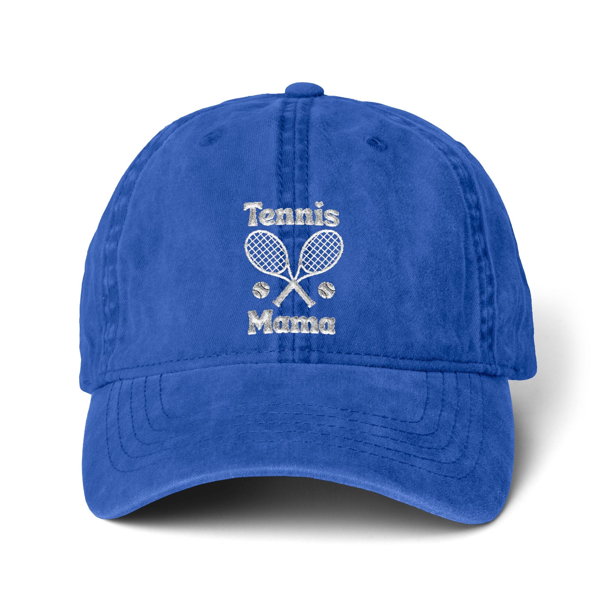 Women's Pigment-Dyed baseball Cap with Fashion Undervisor - White, Embroidered
