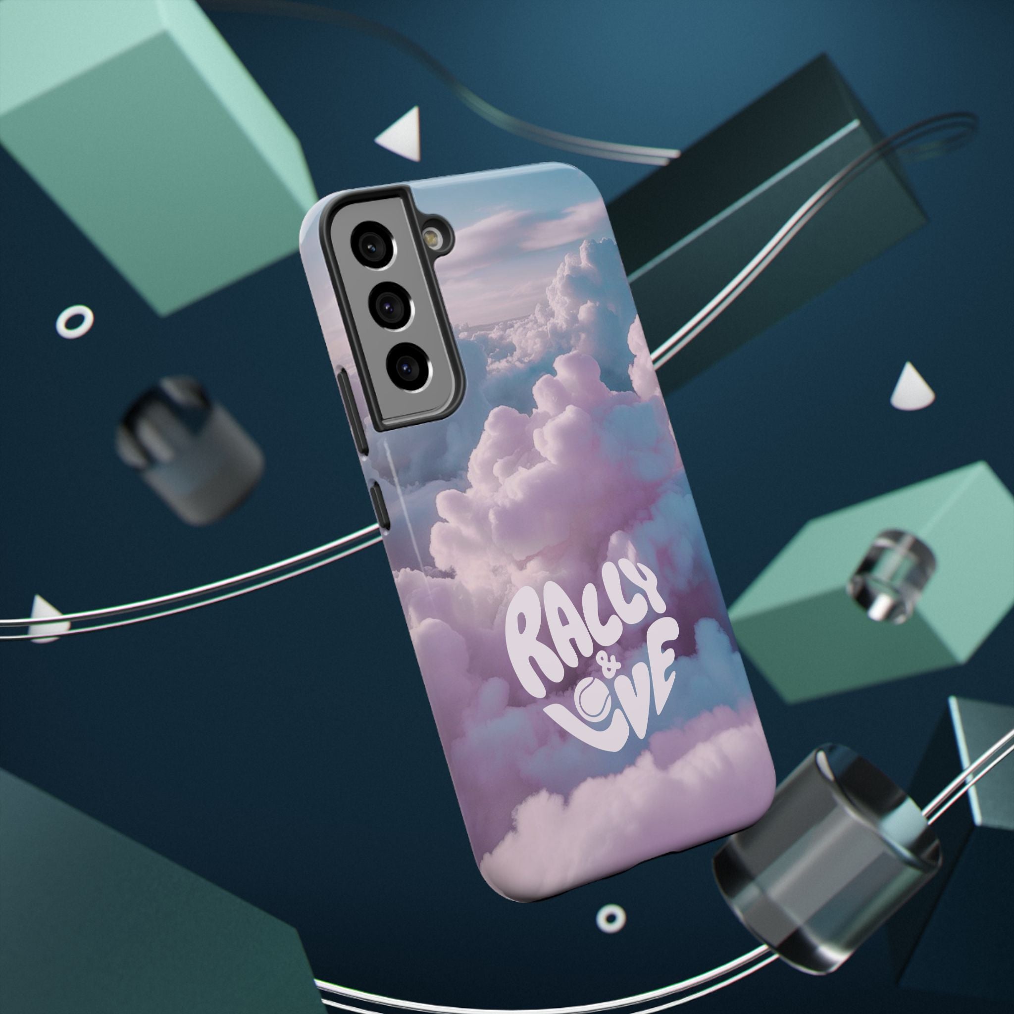 Impact-Resistant Phone Case — "Rally & Love" Clouds/Love in the Air