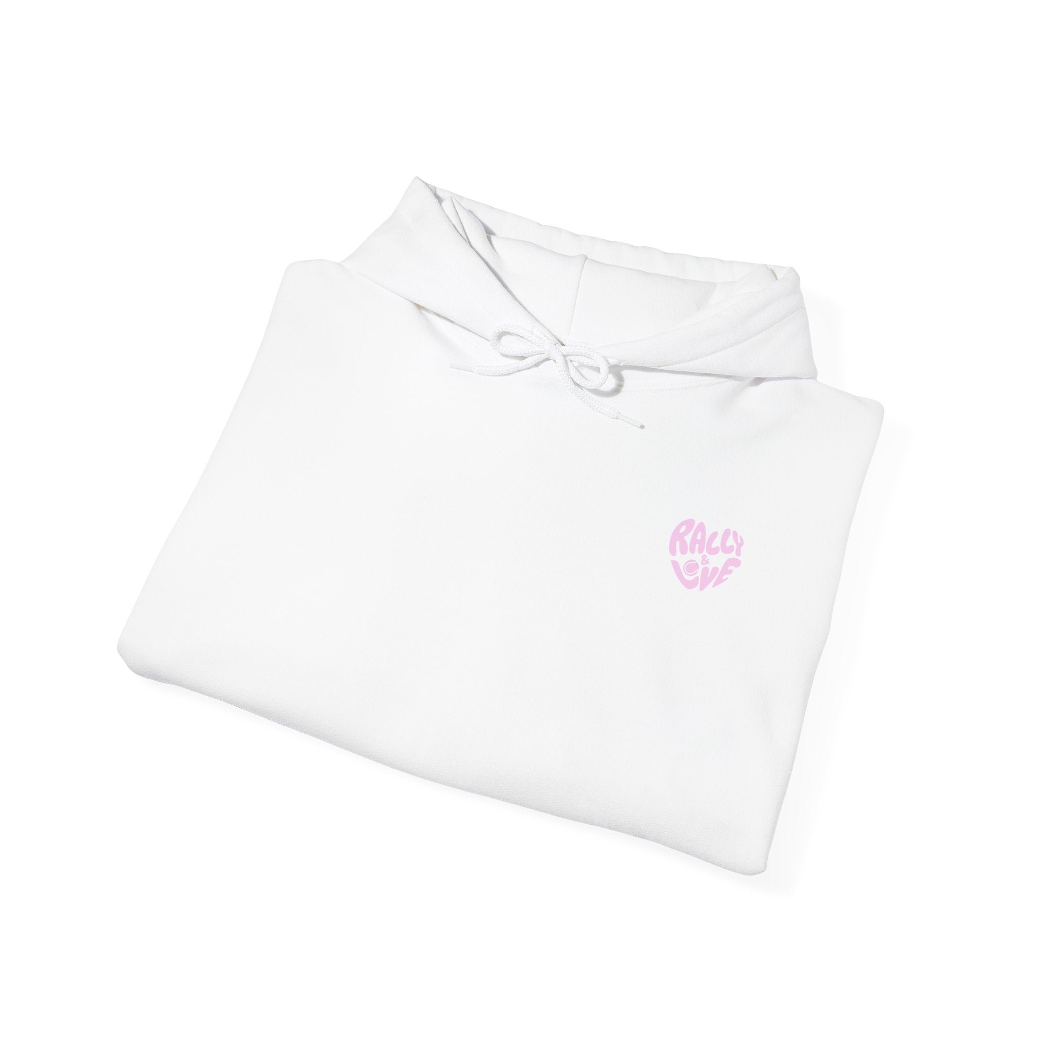 Women's Hoodie Sweatshirt — Ombre 'TENNIS' Repeating Back Print
