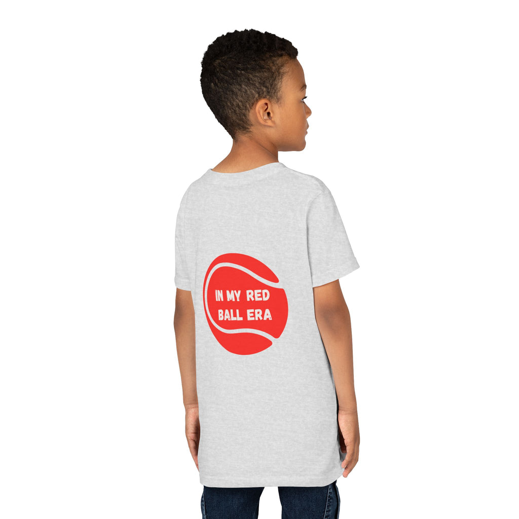 Boy's Junior's Tee - "In My Red Ball Era" Tennis T-Shirt