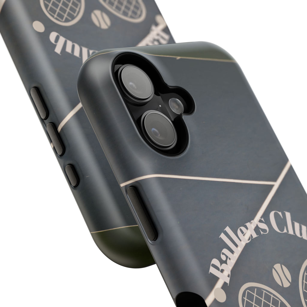Tennis Impact-Resistant Phone Case — 'Ballers Club Est. 2025' Protective Cover