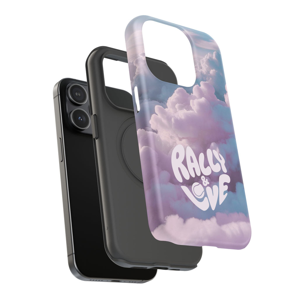 Impact-Resistant Phone Case — "Rally & Love" Clouds/Love in the Air