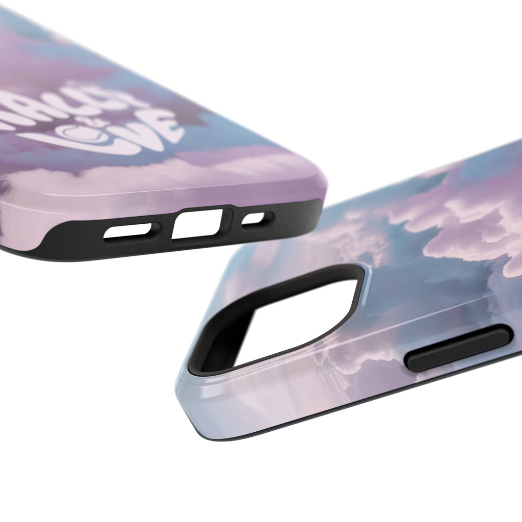 Impact-Resistant Phone Case — "Rally & Love" Clouds/Love in the Air