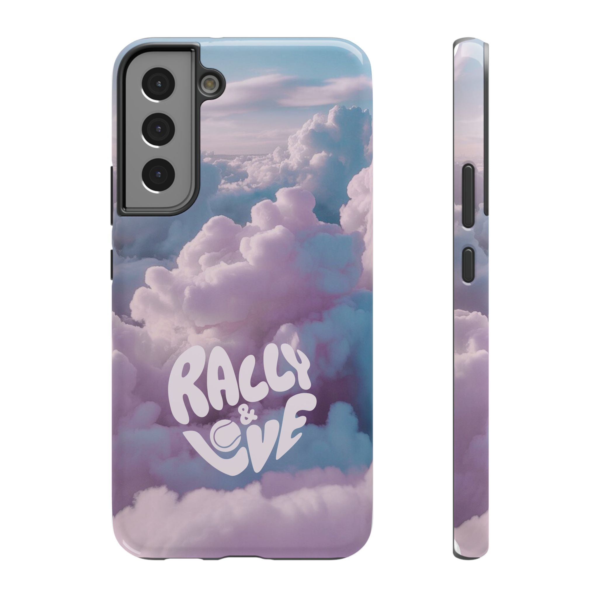 Impact-Resistant Phone Case — "Rally & Love" Clouds/Love in the Air