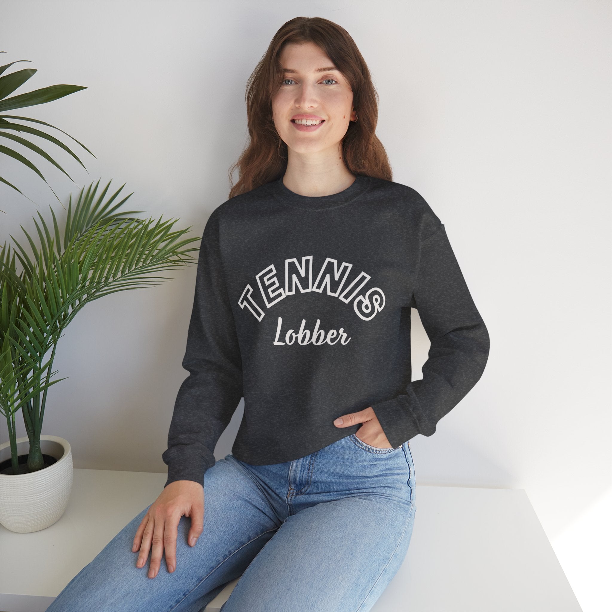 Women's Crewneck Sweatshirt — 'Tennis Lobbers/Lovers' Soft Pullover
