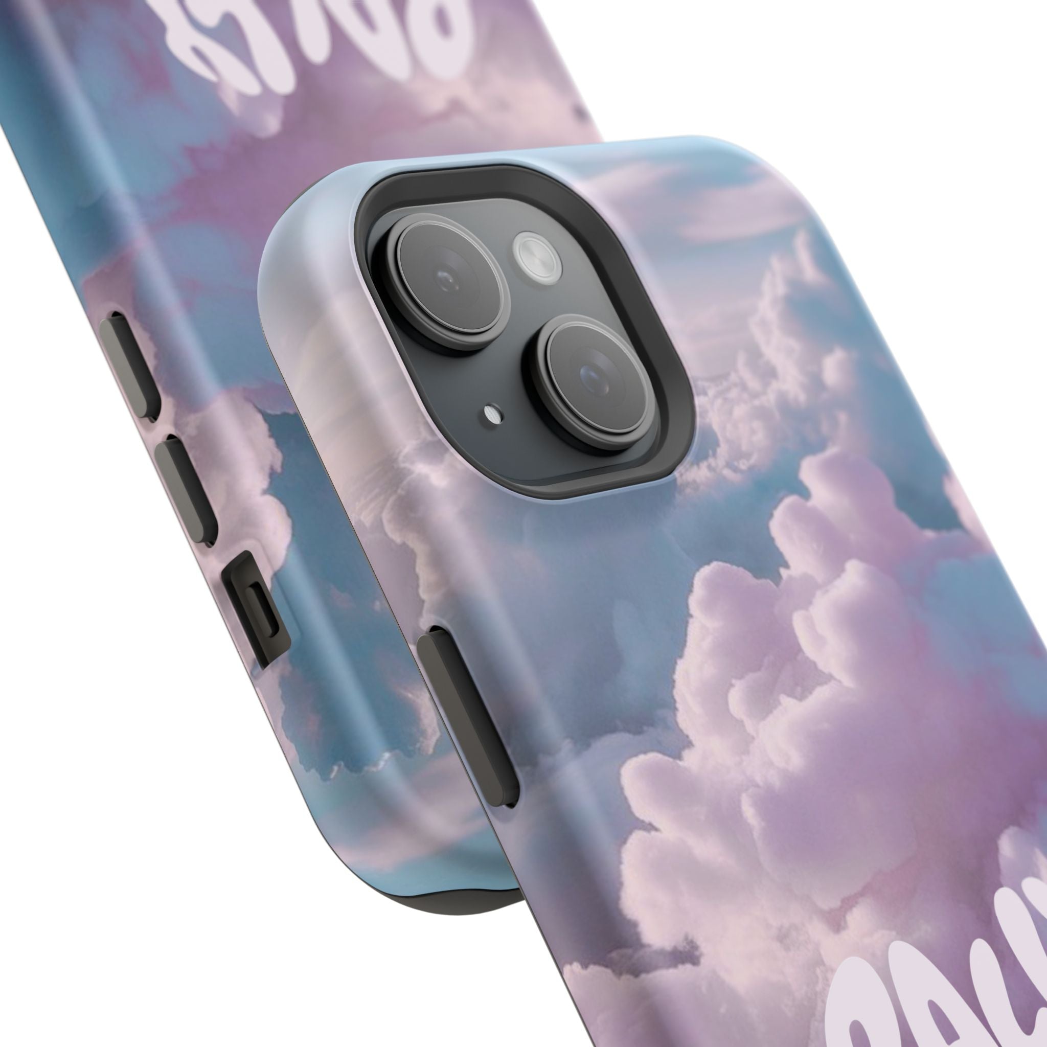 Impact-Resistant Phone Case — "Rally & Love" Clouds/Love in the Air