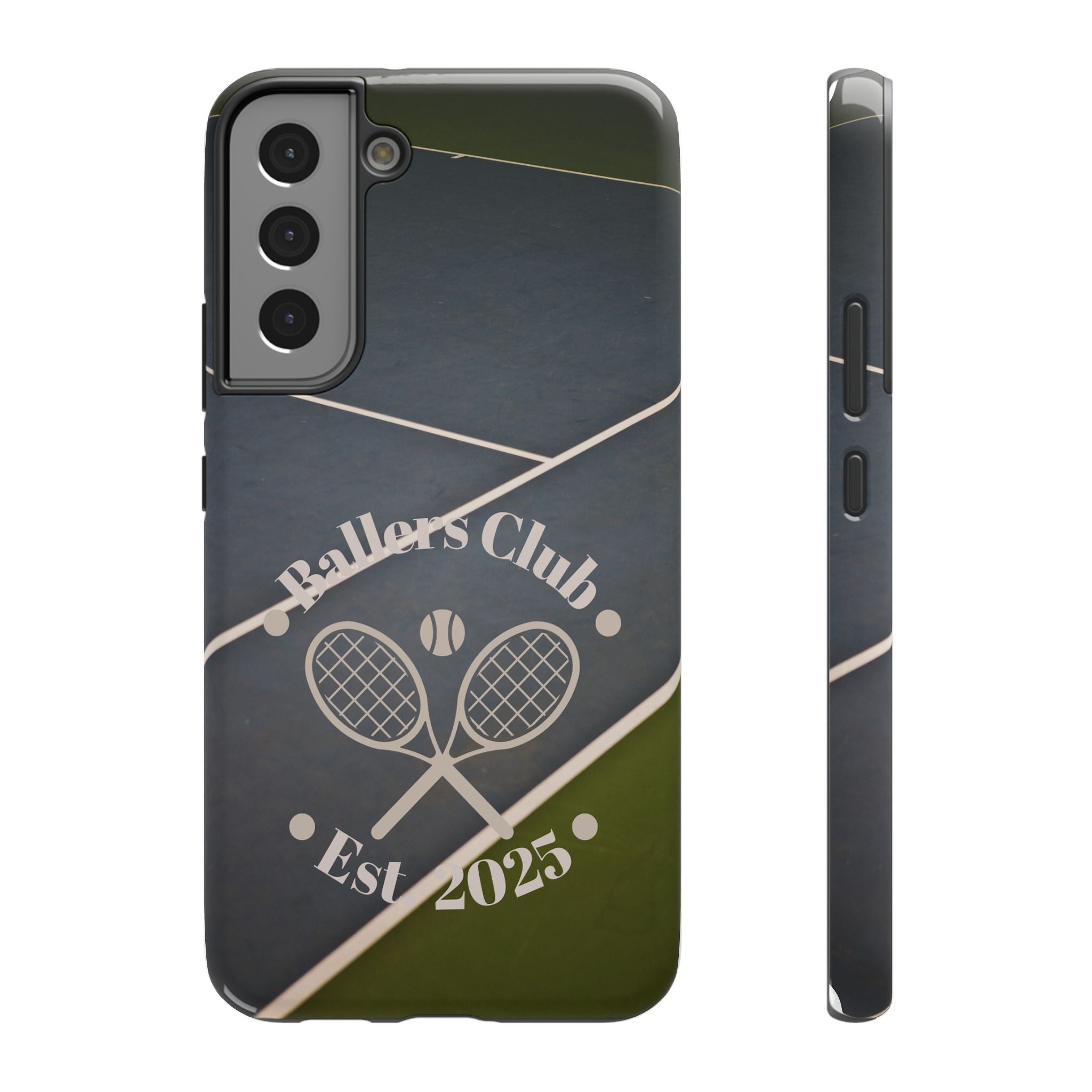 Tennis Impact-Resistant Phone Case — 'Ballers Club Est. 2025' Protective Cover