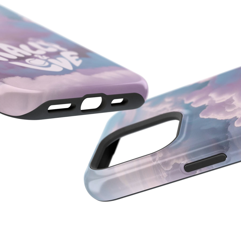 Impact-Resistant Phone Case — "Rally & Love" Clouds/Love in the Air