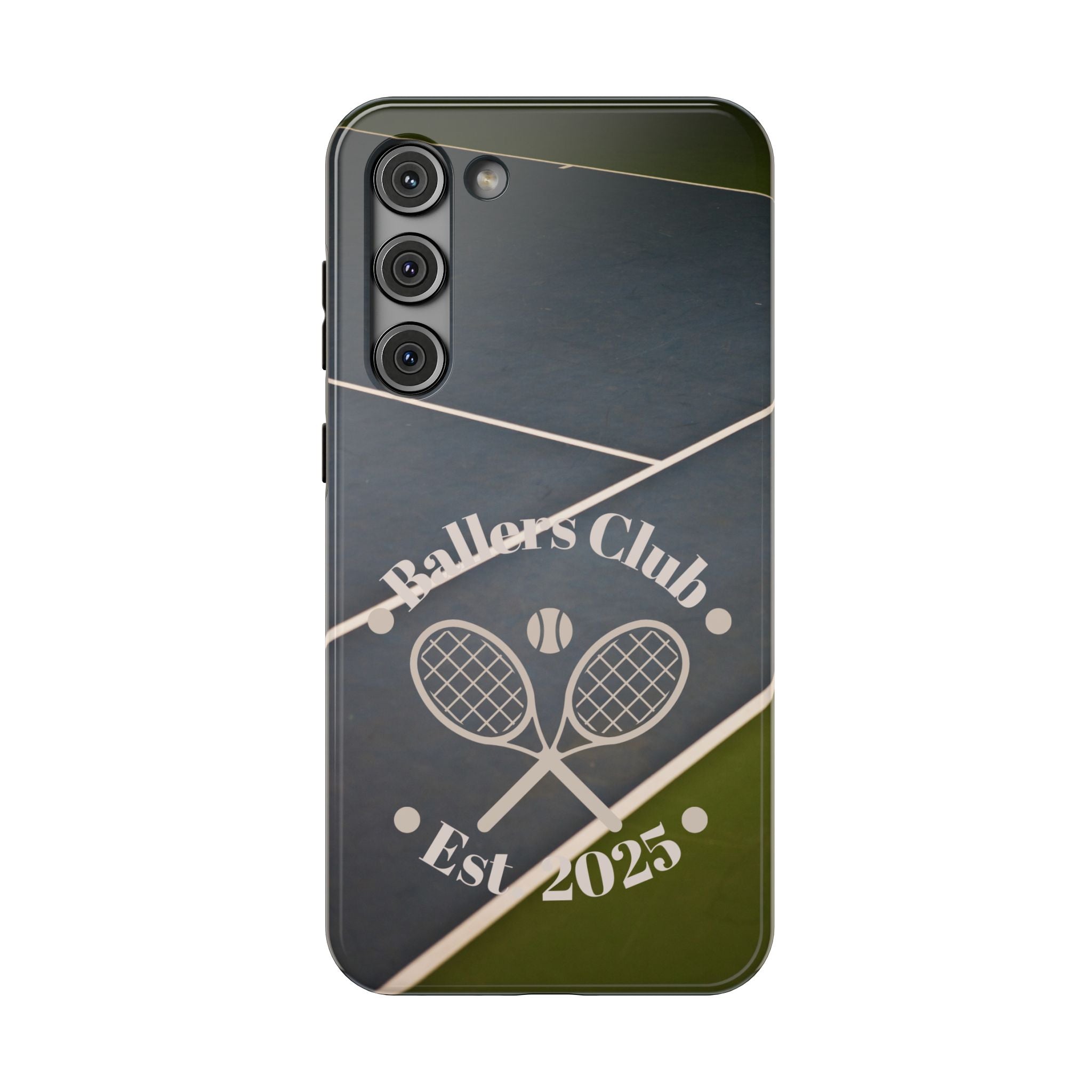 Tennis Impact-Resistant Phone Case — 'Ballers Club Est. 2025' Protective Cover