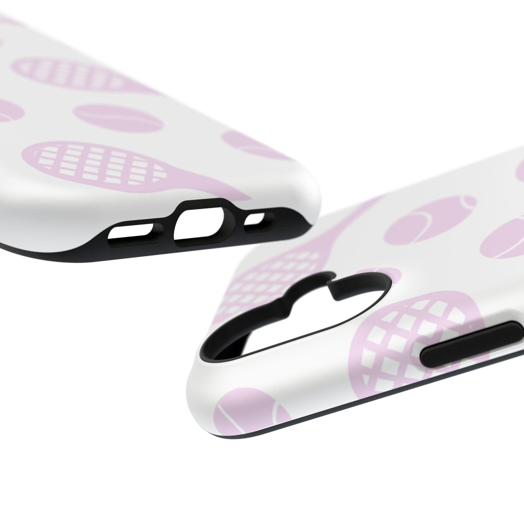 Tennis Impact-Resistant Phone Case — Pink Rackets & Balls