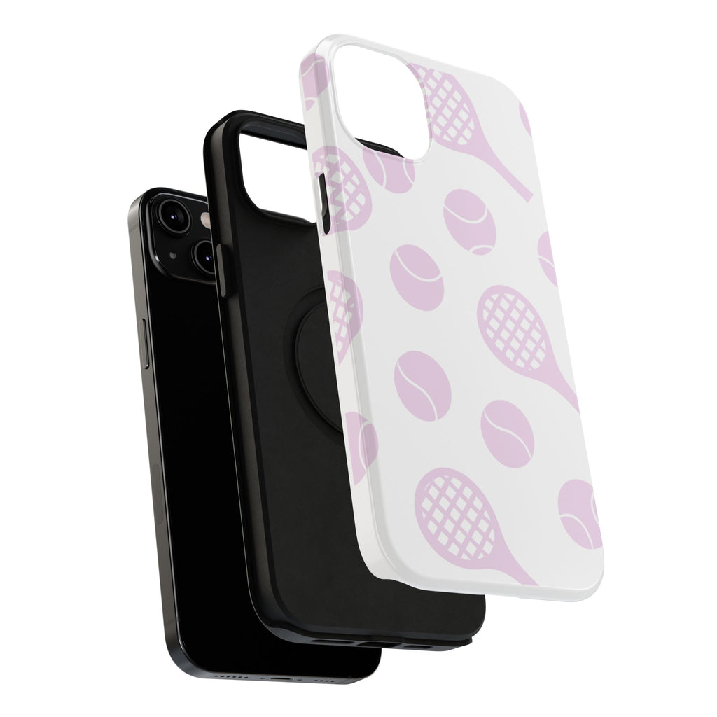Tennis Impact-Resistant Phone Case — Pink Rackets & Balls