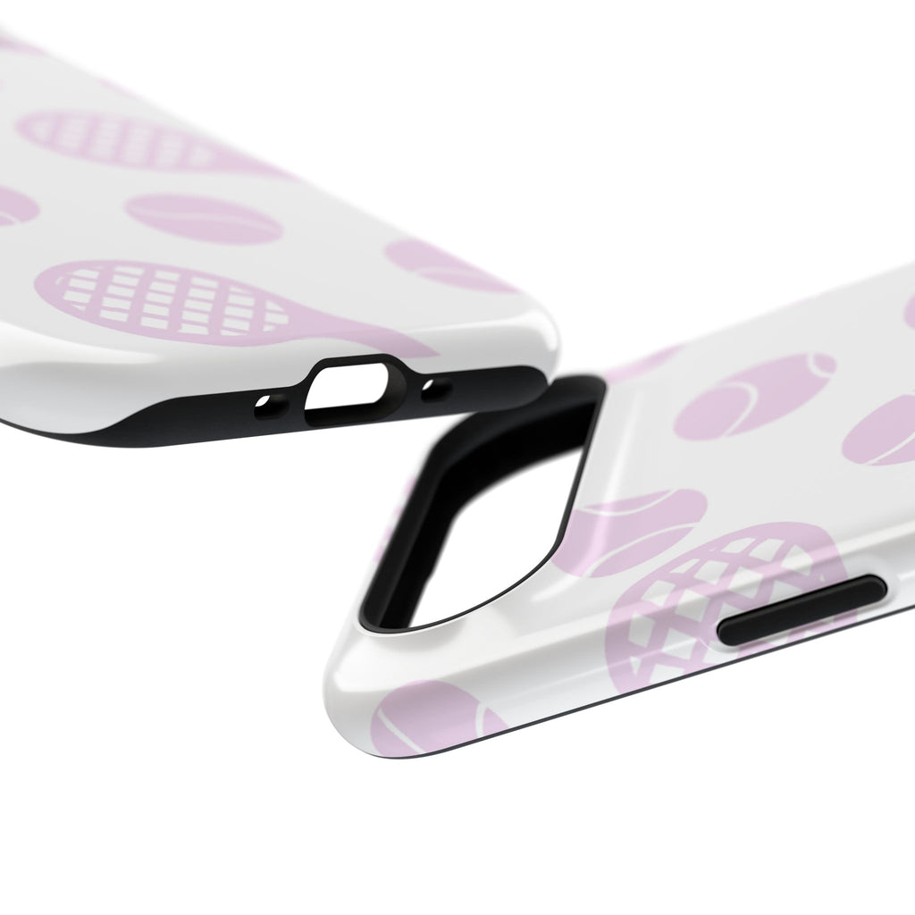 Tennis Impact-Resistant Phone Case — Pink Rackets & Balls