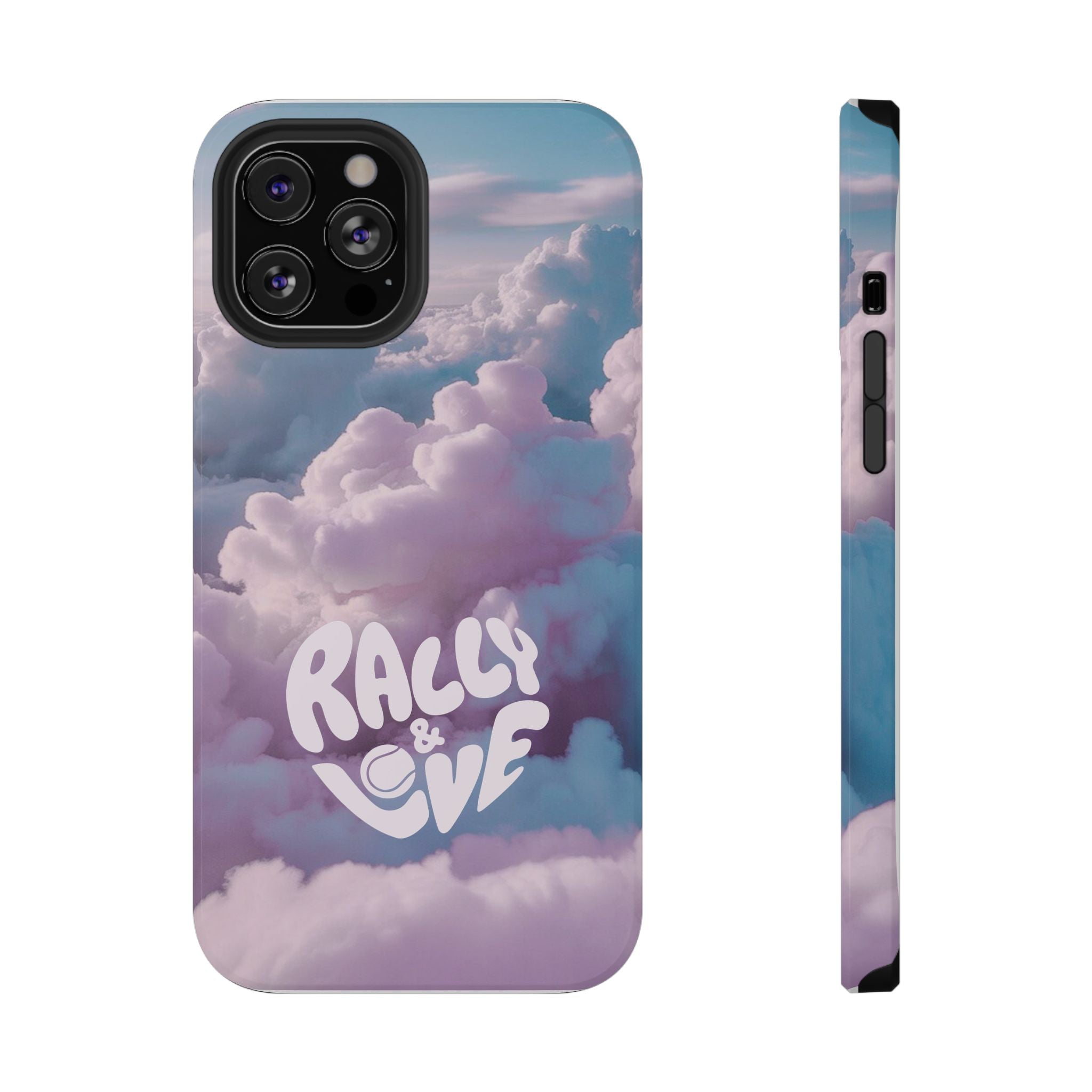 Impact-Resistant Phone Case — "Rally & Love" Clouds/Love in the Air
