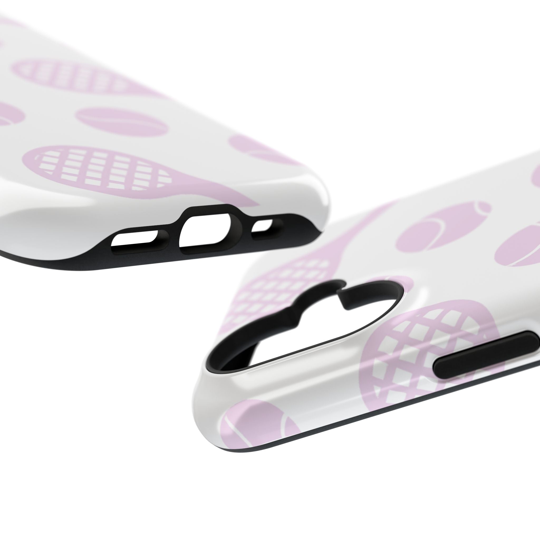 Tennis Impact-Resistant Phone Case — Pink Rackets & Balls