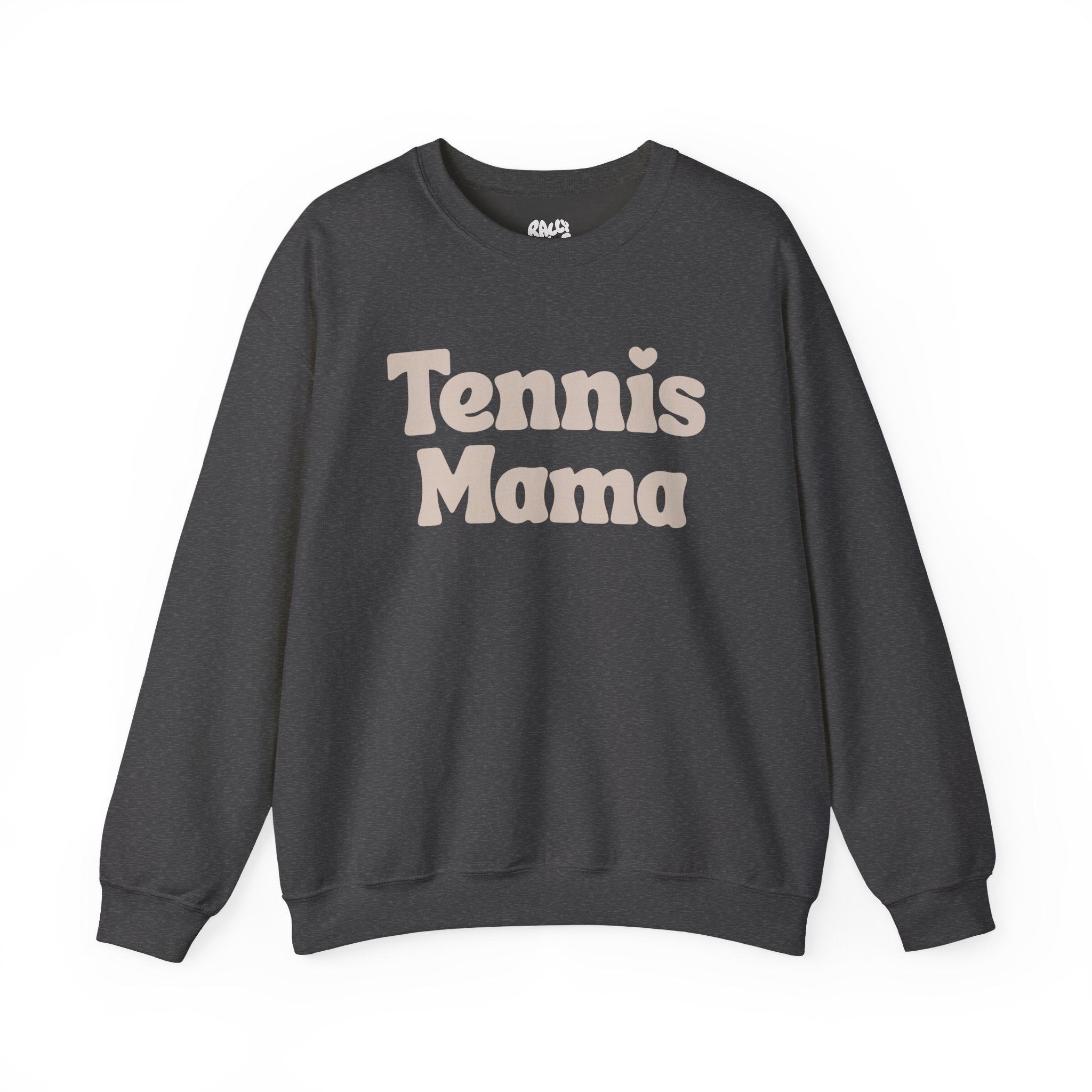 Women's Crewneck Sweatshirt - 'Tennis mama' tennis sweatshirt (tan)