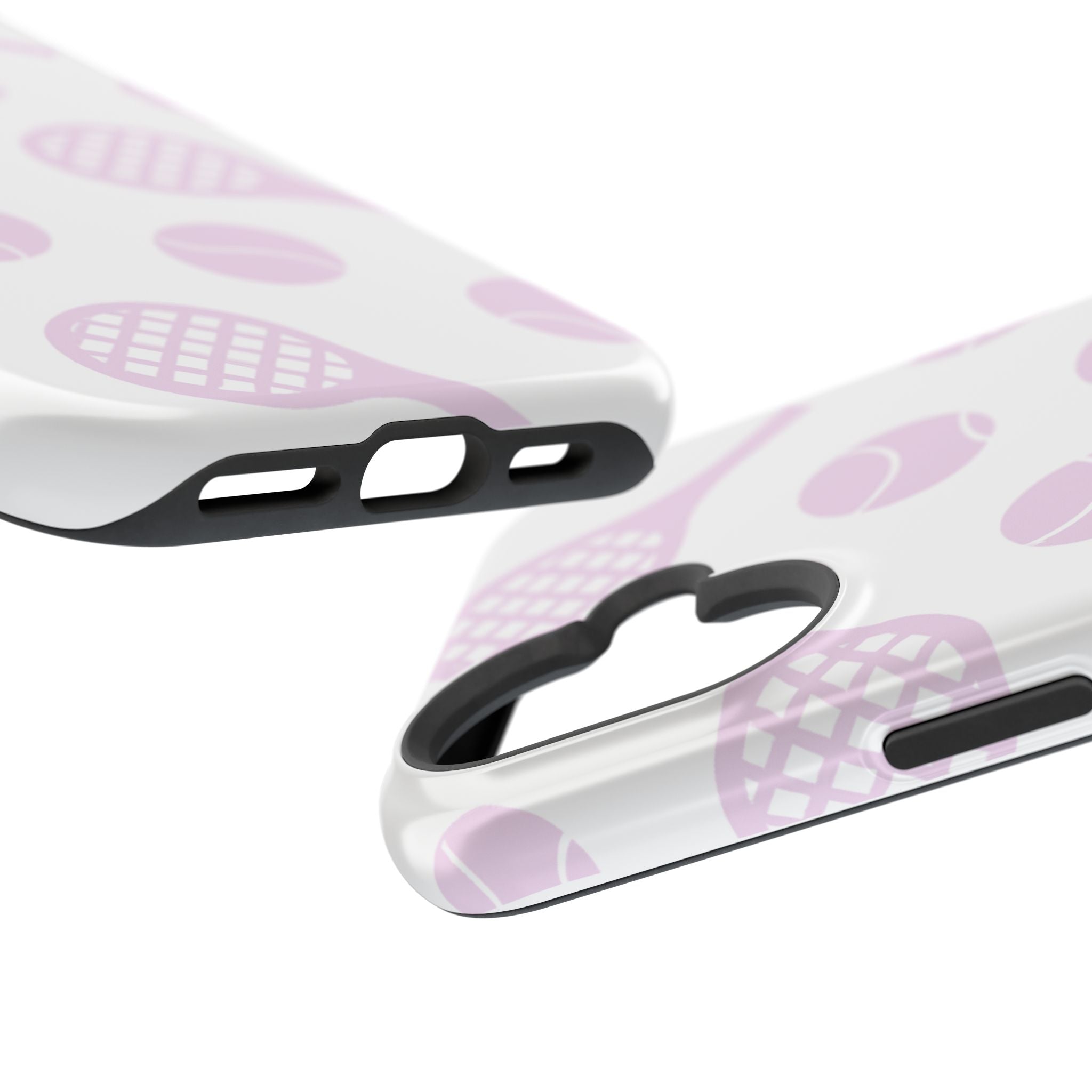 Tennis Impact-Resistant Phone Case — Pink Rackets & Balls