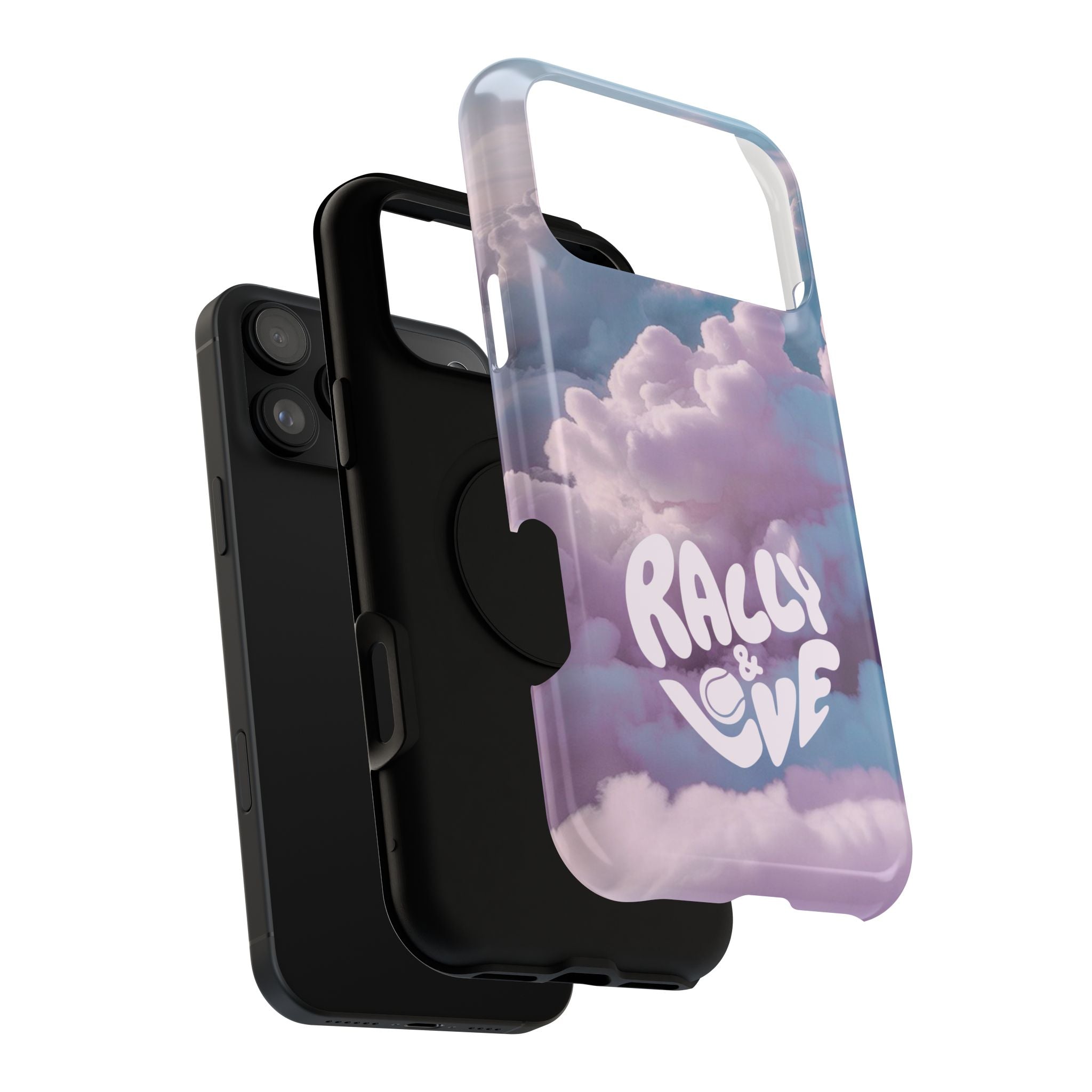 Impact-Resistant Phone Case — "Rally & Love" Clouds/Love in the Air
