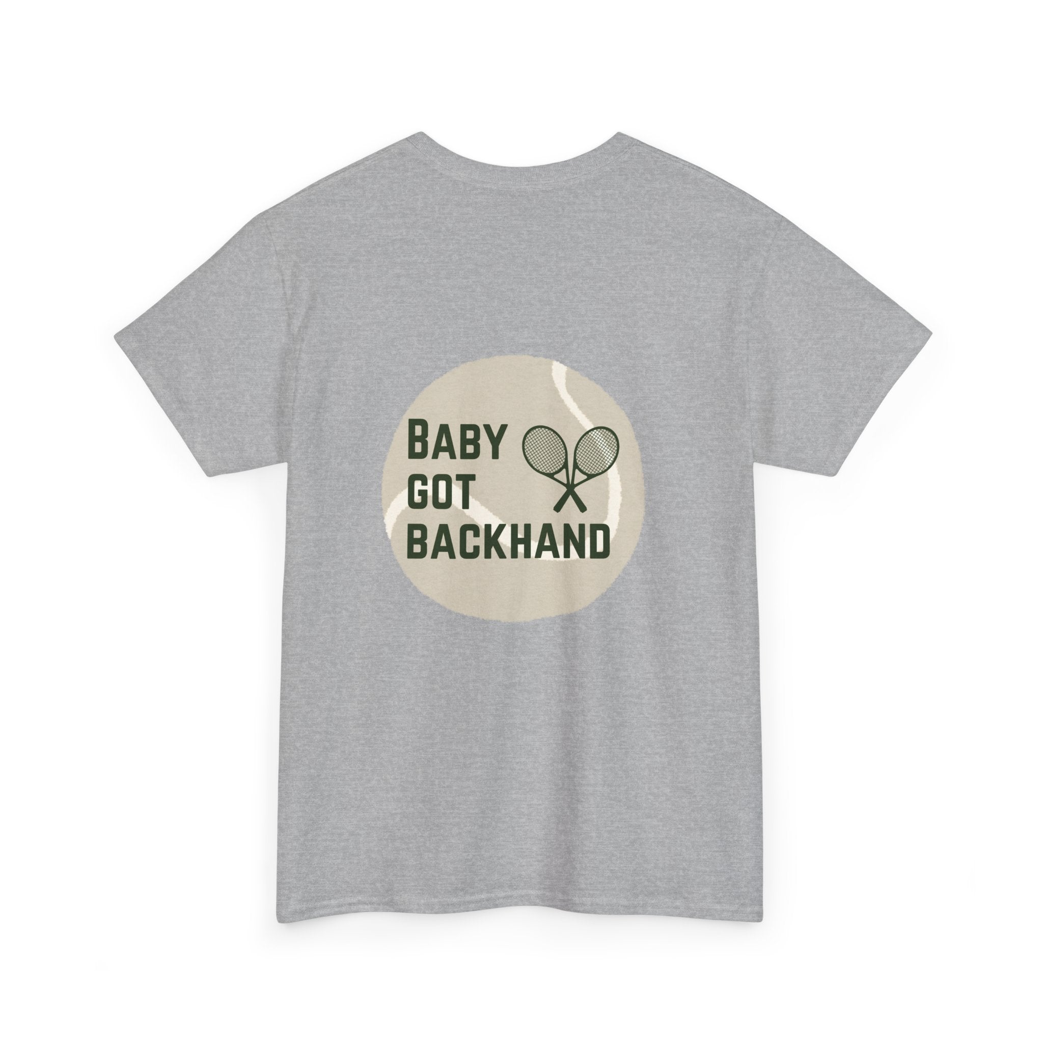 Men's T‑Shirt — "Baby Got Backhand" Tennis Graphic Tee