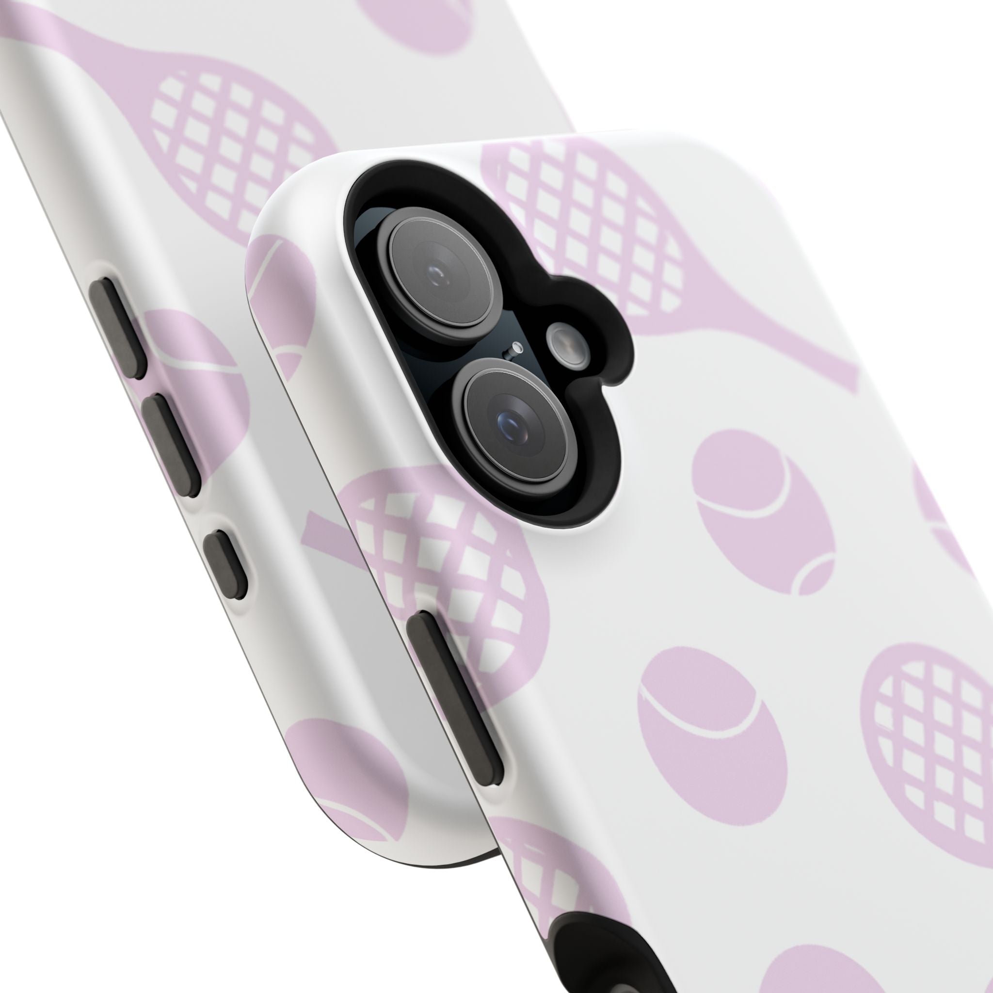 Tennis Impact-Resistant Phone Case — Pink Rackets & Balls