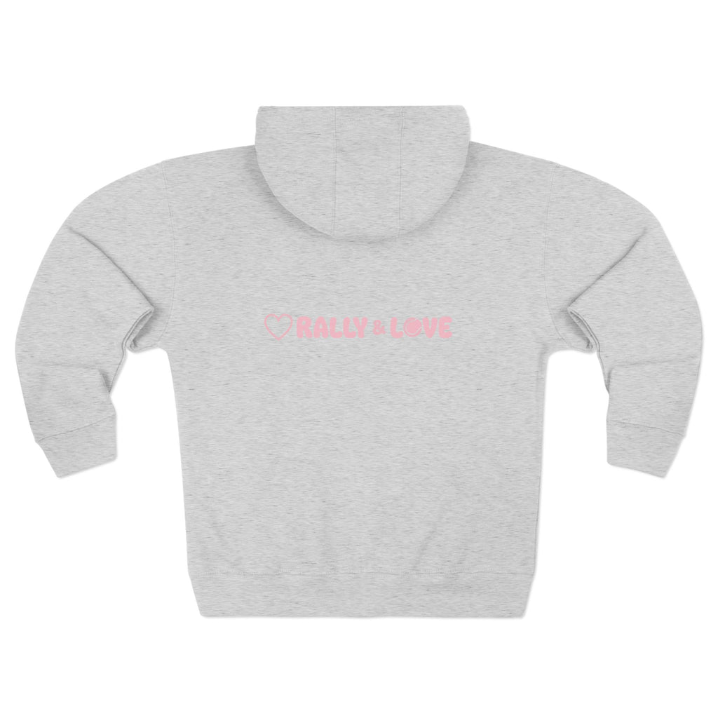 Women's Zip Hoodie — 'Rally & Love" primary logo Zip Hoodie sweatshirt