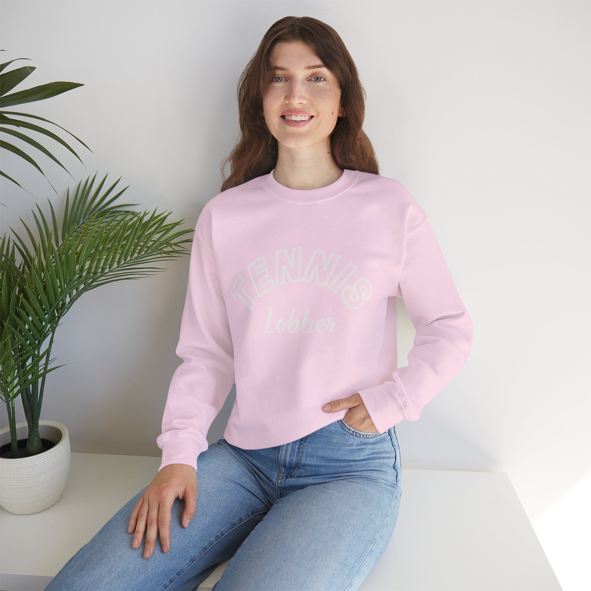 Women's Crewneck Sweatshirt — 'Tennis Lobbers/Lovers' Soft Pullover