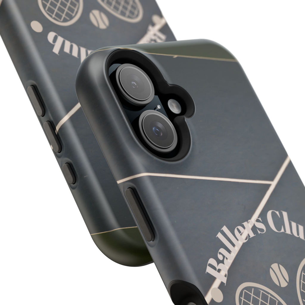 Tennis Impact-Resistant Phone Case — 'Ballers Club Est. 2025' Protective Cover