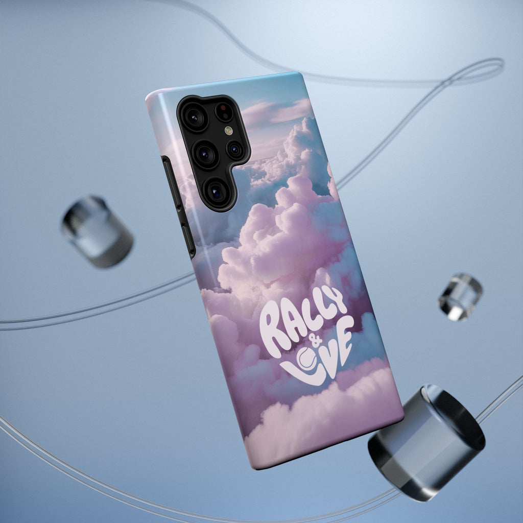 Impact-Resistant Phone Case — "Rally & Love" Clouds/Love in the Air