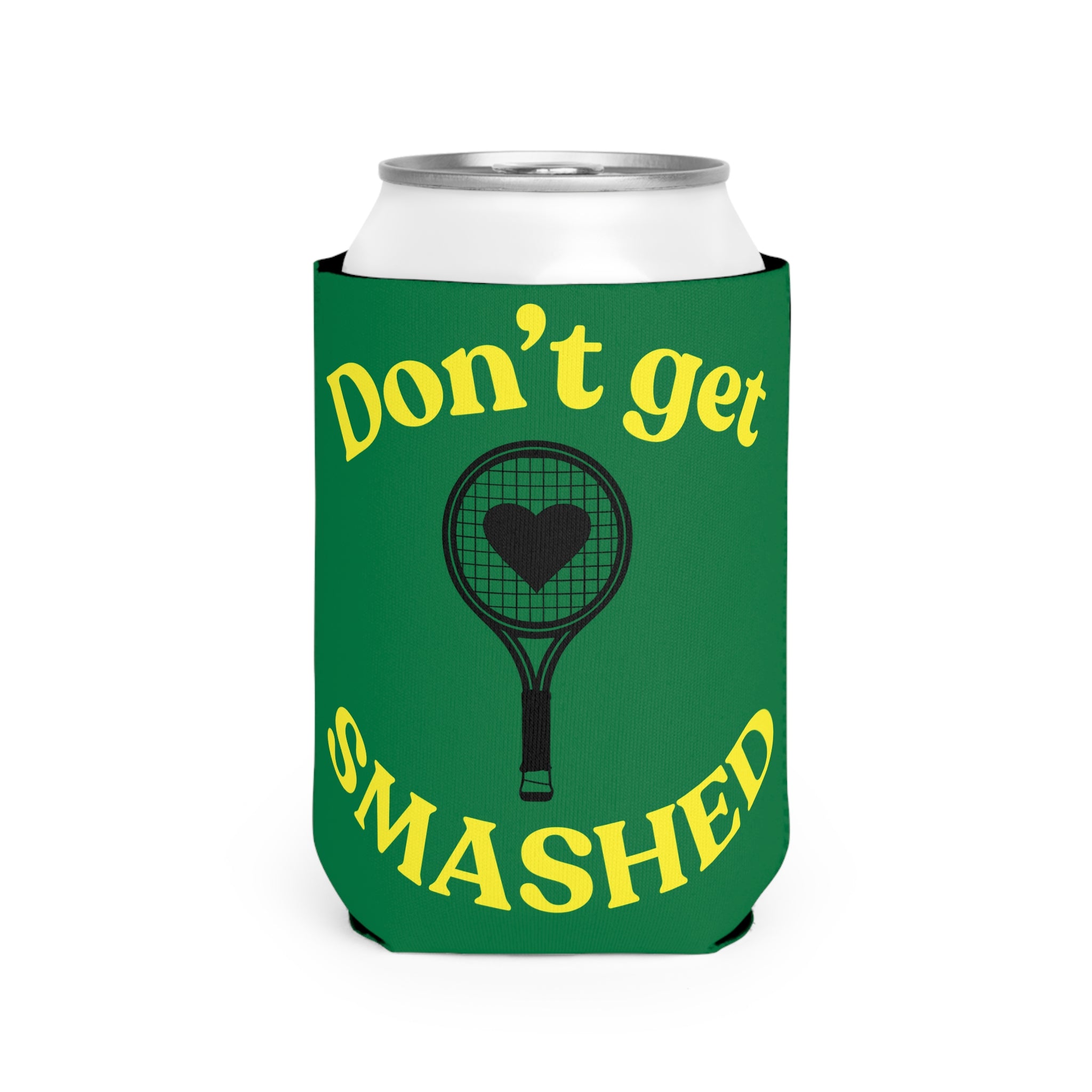 Can Cooler Sleeve - Green/yellow, Don't get smashed