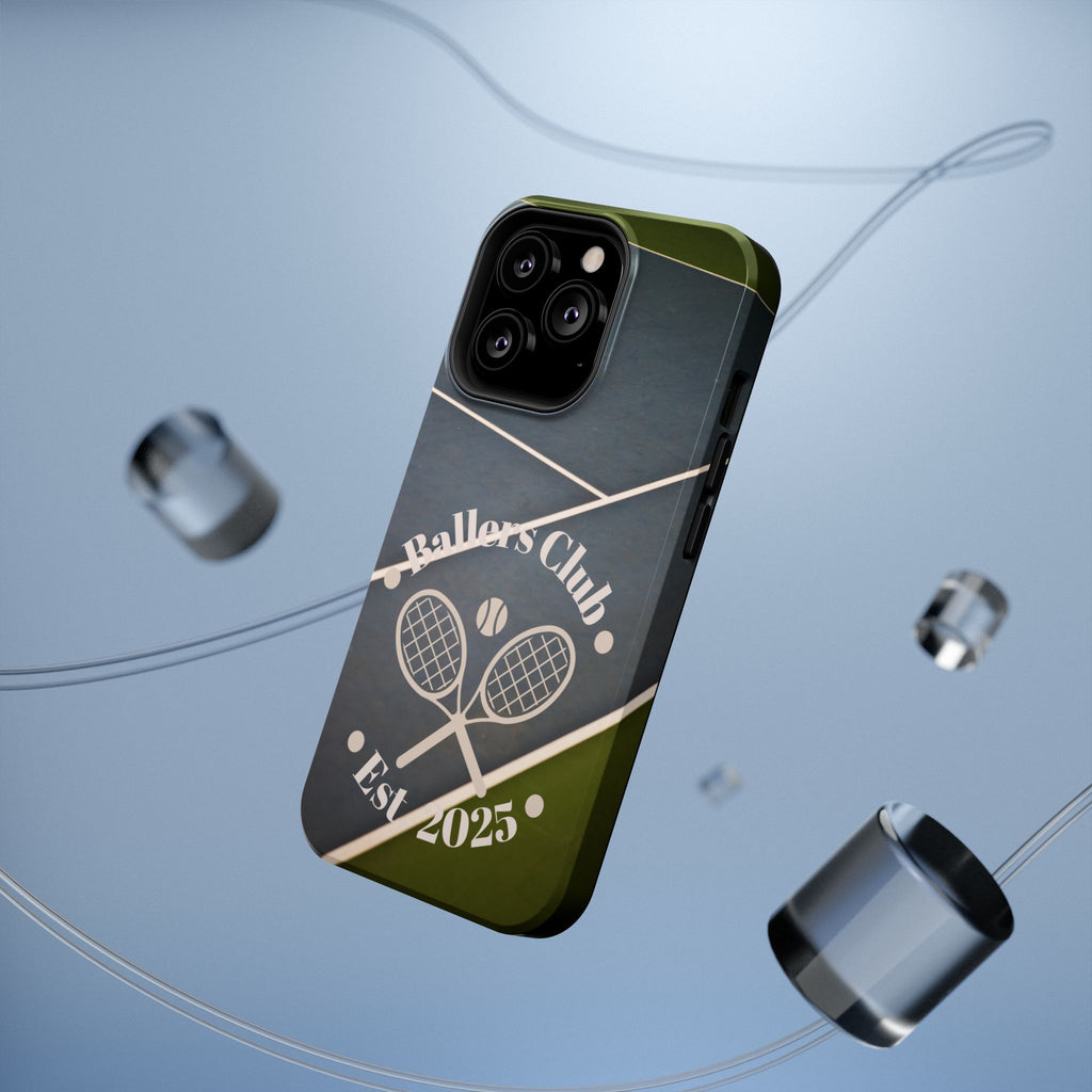 Tennis Impact-Resistant Phone Case — 'Ballers Club Est. 2025' Protective Cover