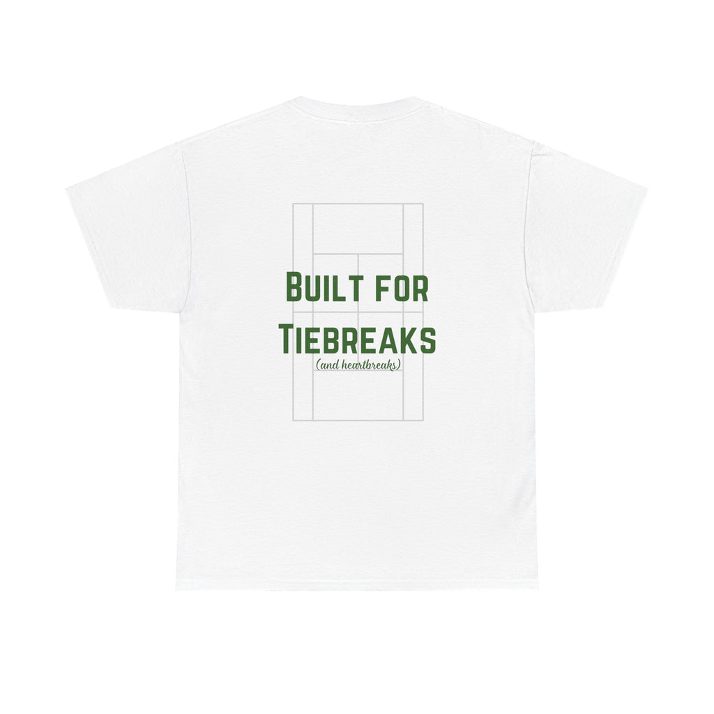 Men's T-Shirt — 'Built for Tiebreaks' Tennis Graphic Tee (dark green)