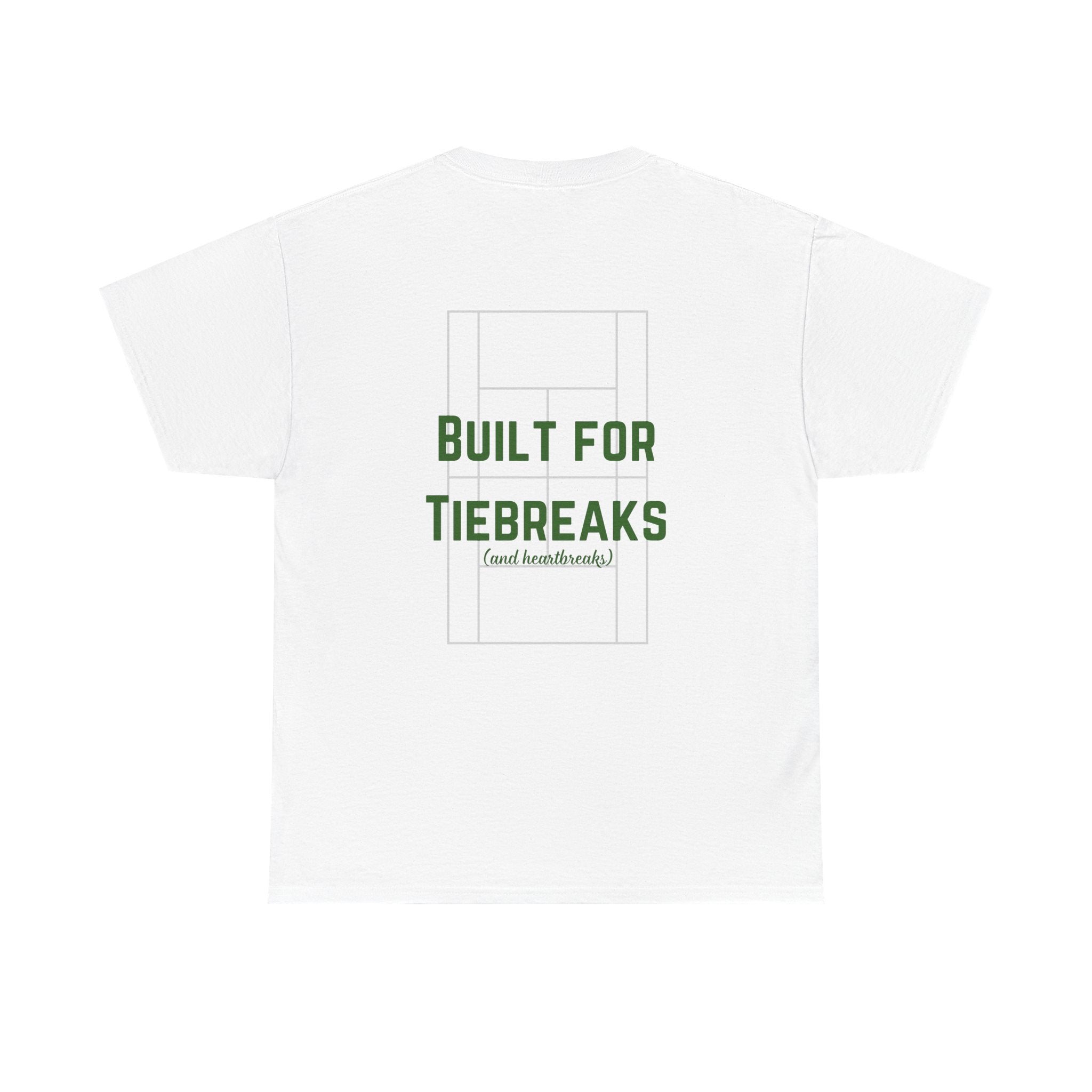 Men's T-Shirt — 'Built for Tiebreaks' Tennis Graphic Tee (dark green)