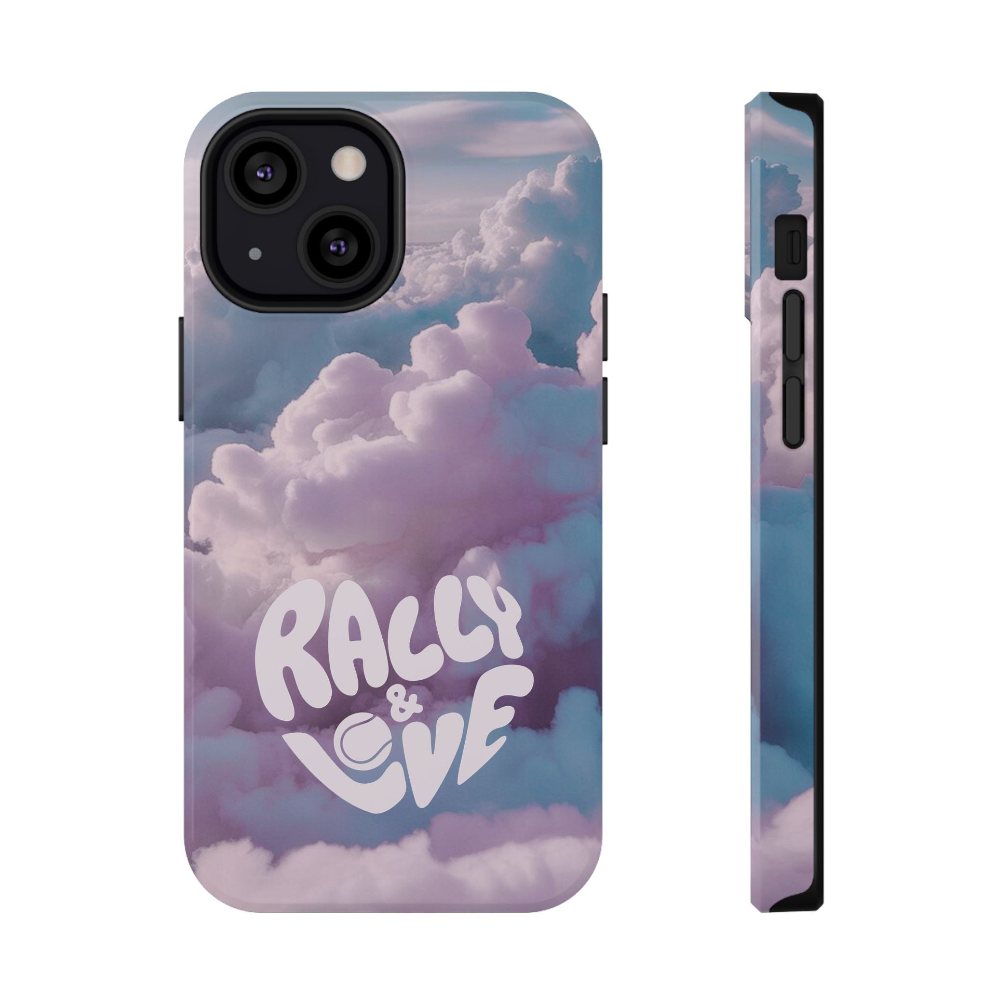 Impact-Resistant Phone Case — "Rally & Love" Clouds/Love in the Air