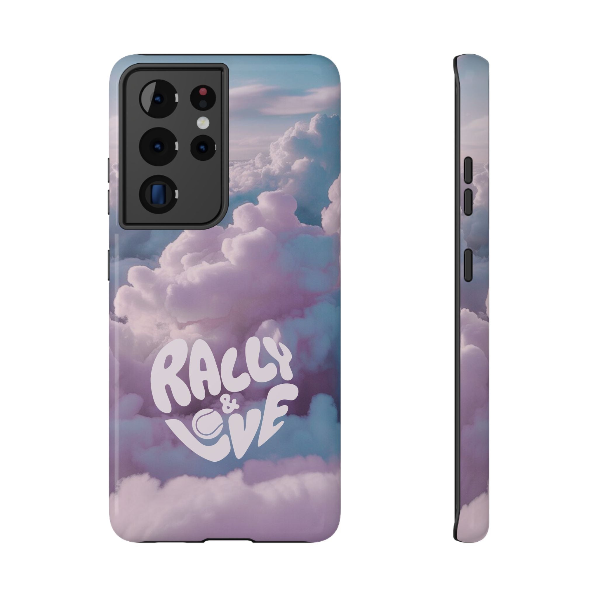 Impact-Resistant Phone Case — "Rally & Love" Clouds/Love in the Air