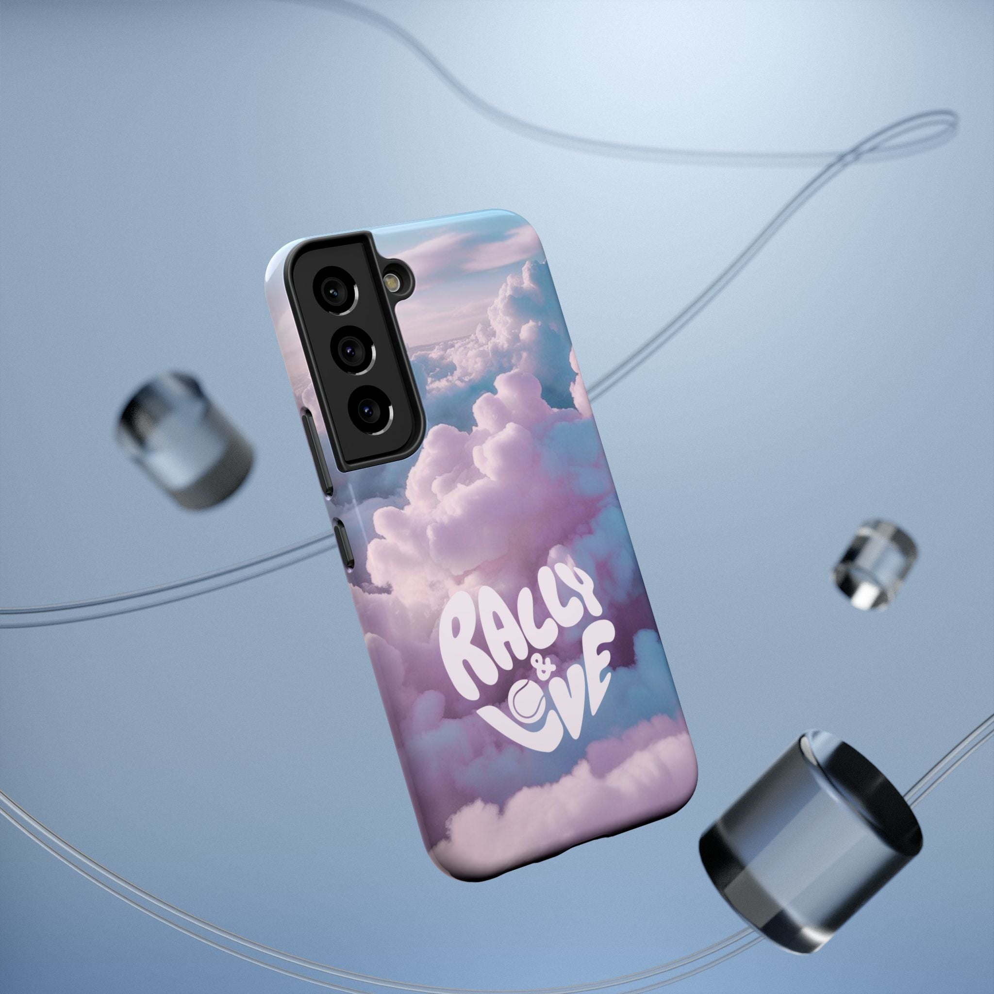 Impact-Resistant Phone Case — "Rally & Love" Clouds/Love in the Air