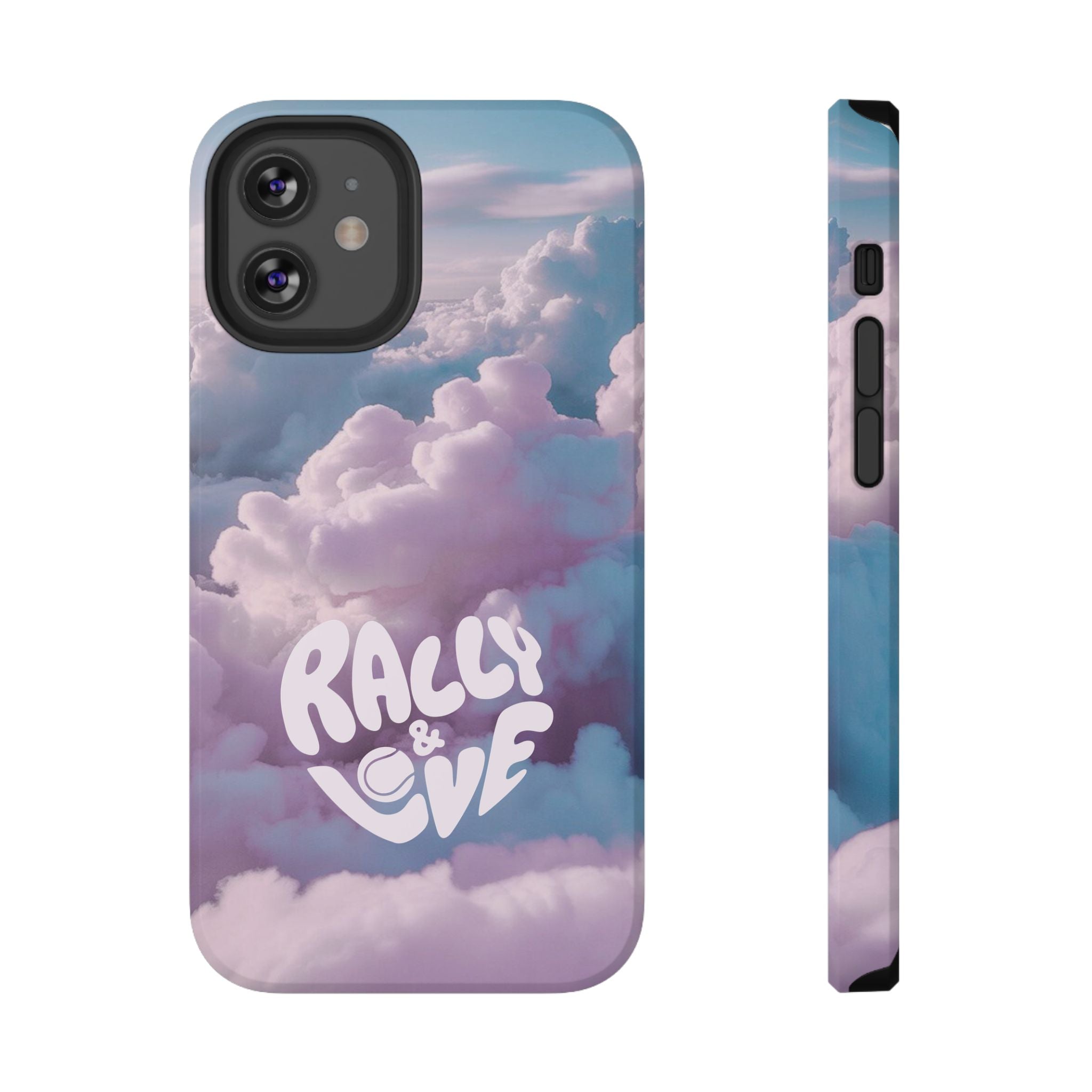 Impact-Resistant Phone Case — "Rally & Love" Clouds/Love in the Air