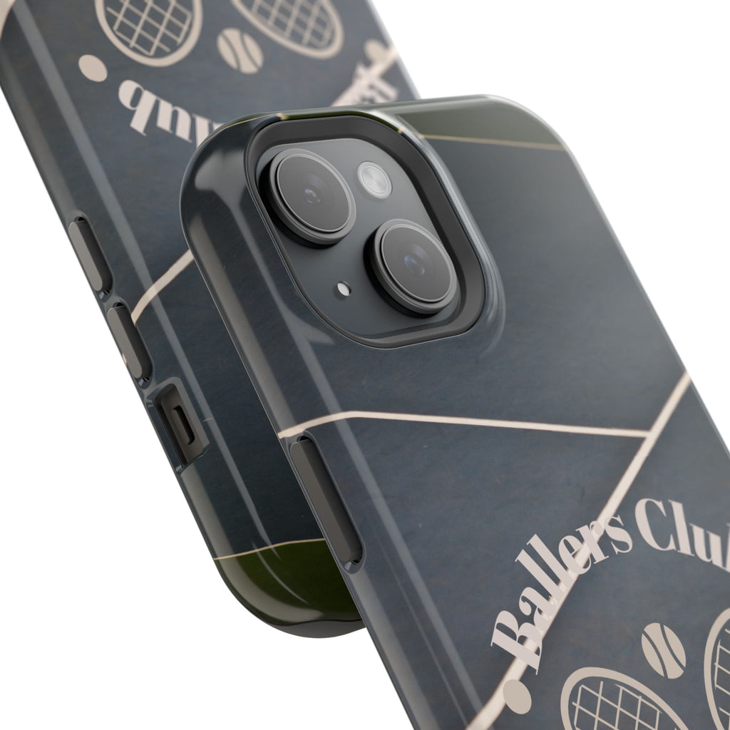Tennis Impact-Resistant Phone Case — 'Ballers Club Est. 2025' Protective Cover