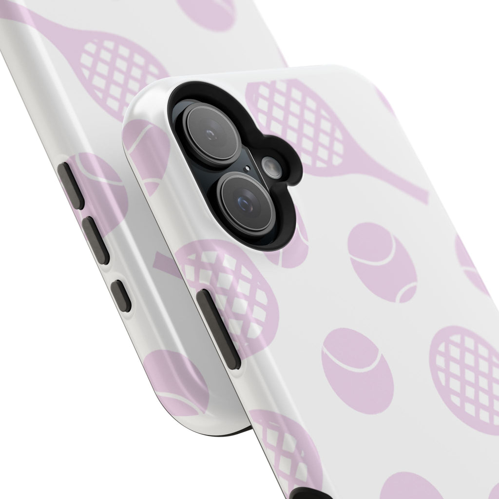 Tennis Impact-Resistant Phone Case — Pink Rackets & Balls