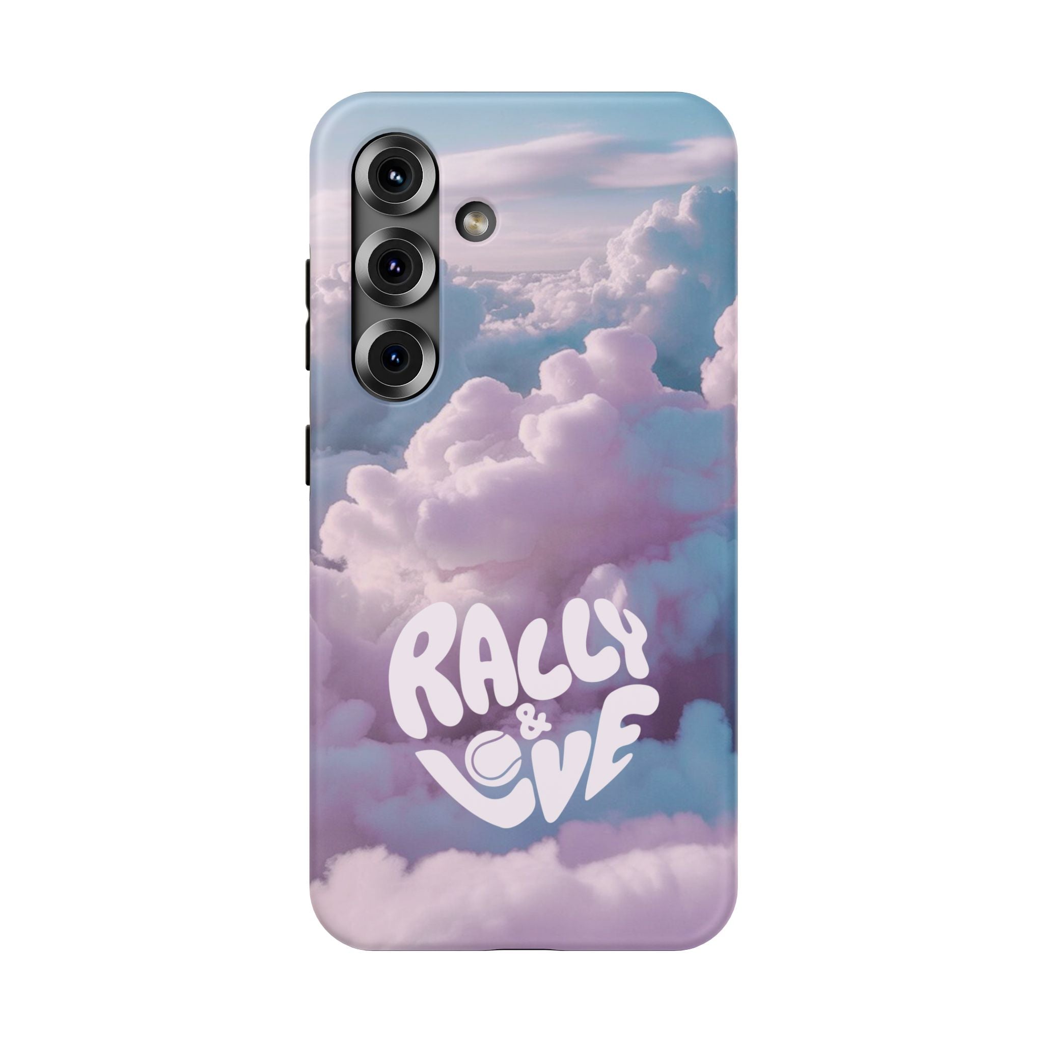 Impact-Resistant Phone Case — "Rally & Love" Clouds/Love in the Air