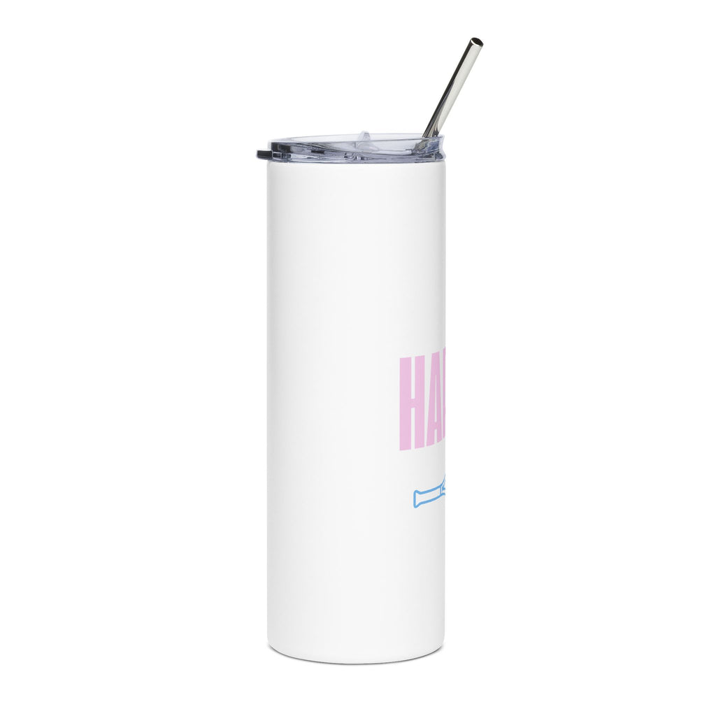 Stainless Steel Tumbler 20oz - 'Sip Happens' Tennis Tumbler