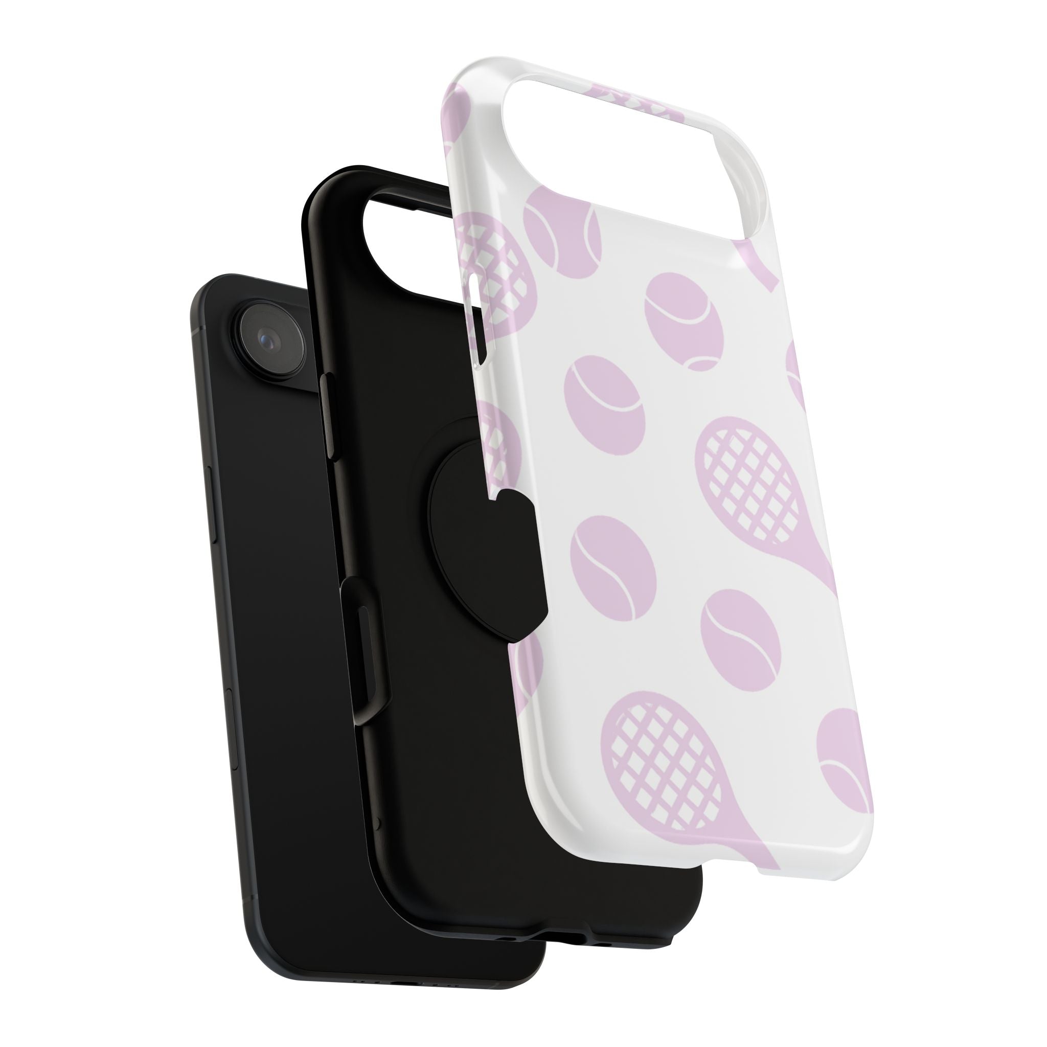 Tennis Impact-Resistant Phone Case — Pink Rackets & Balls