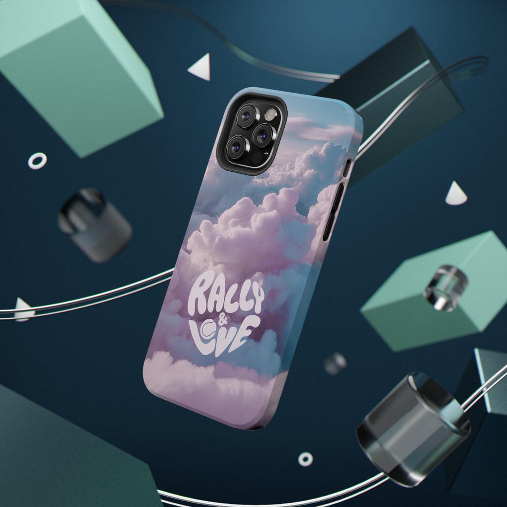 Impact-Resistant Phone Case — "Rally & Love" Clouds/Love in the Air