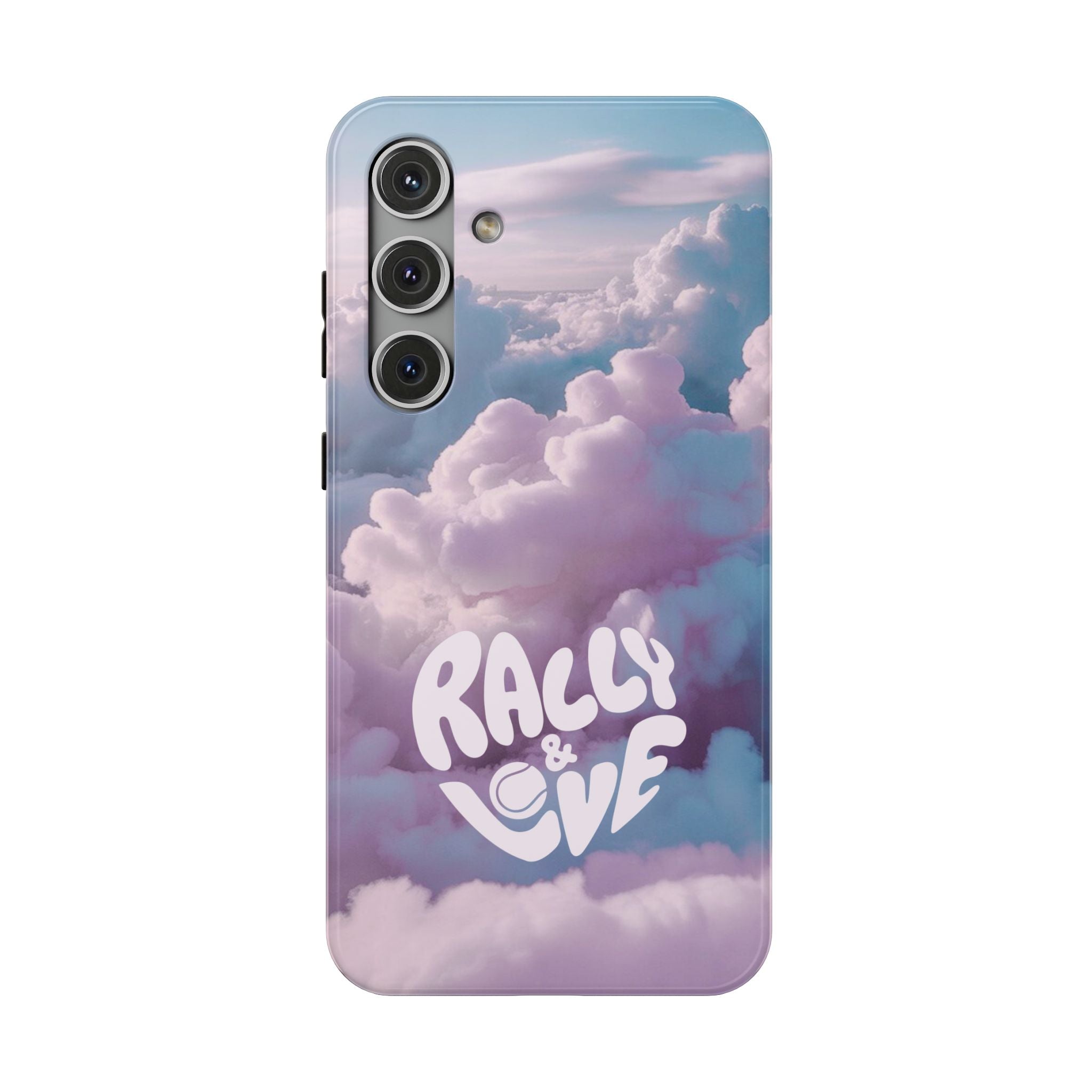 Impact-Resistant Phone Case — "Rally & Love" Clouds/Love in the Air