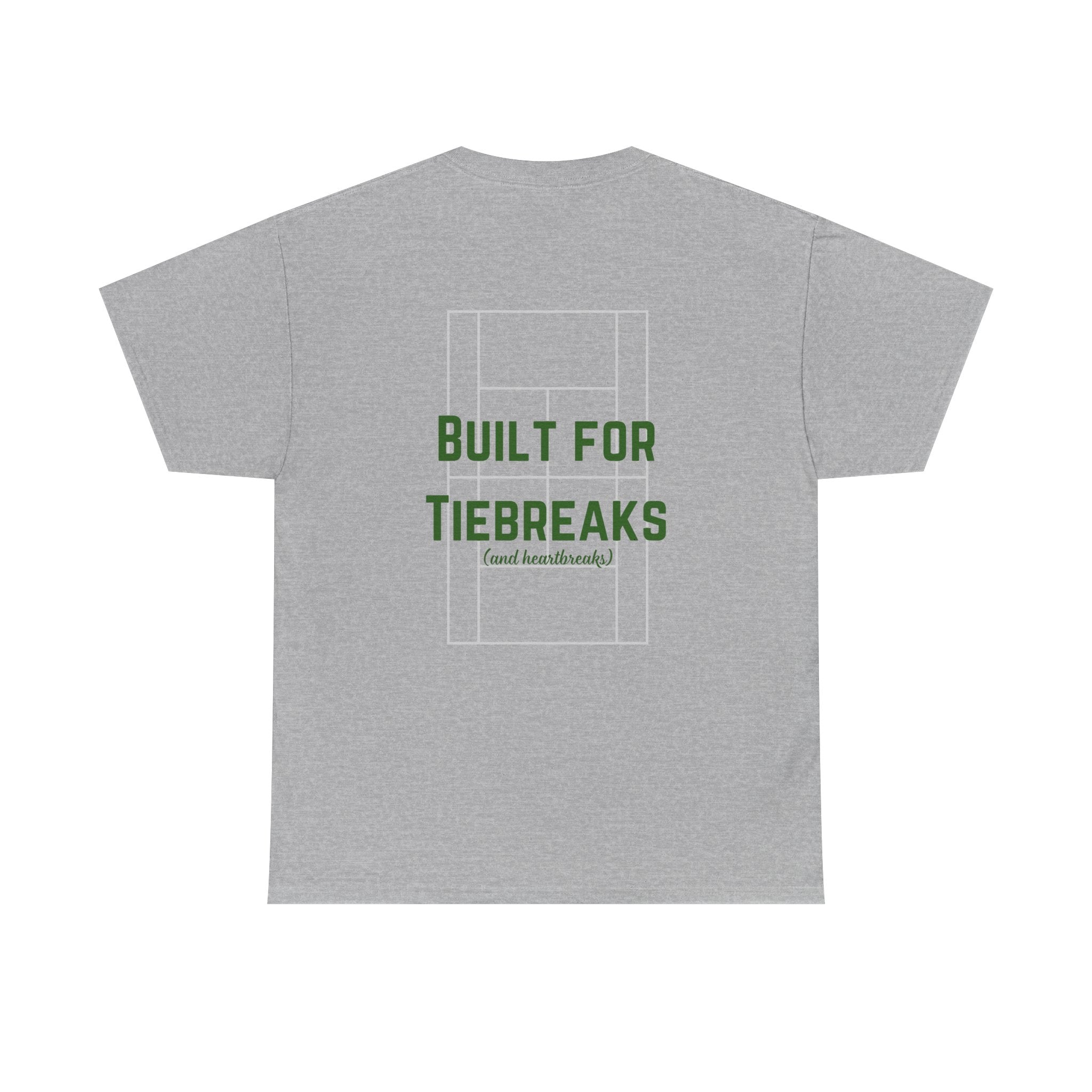 Men's T-Shirt — 'Built for Tiebreaks' Tennis Graphic Tee (dark green)
