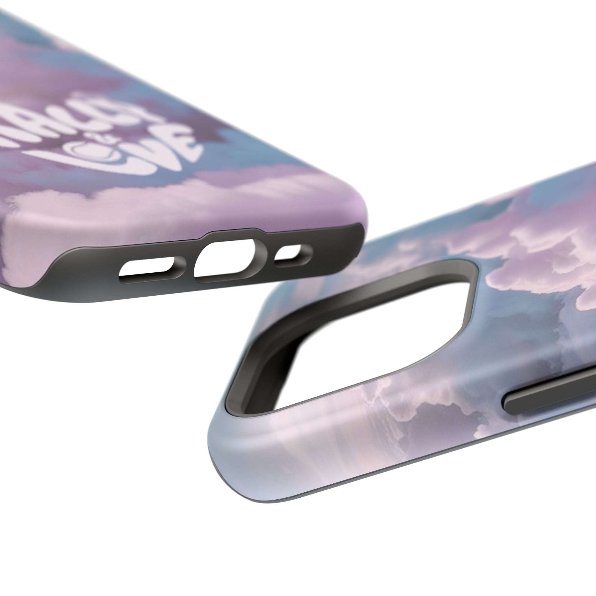 Impact-Resistant Phone Case — "Rally & Love" Clouds/Love in the Air