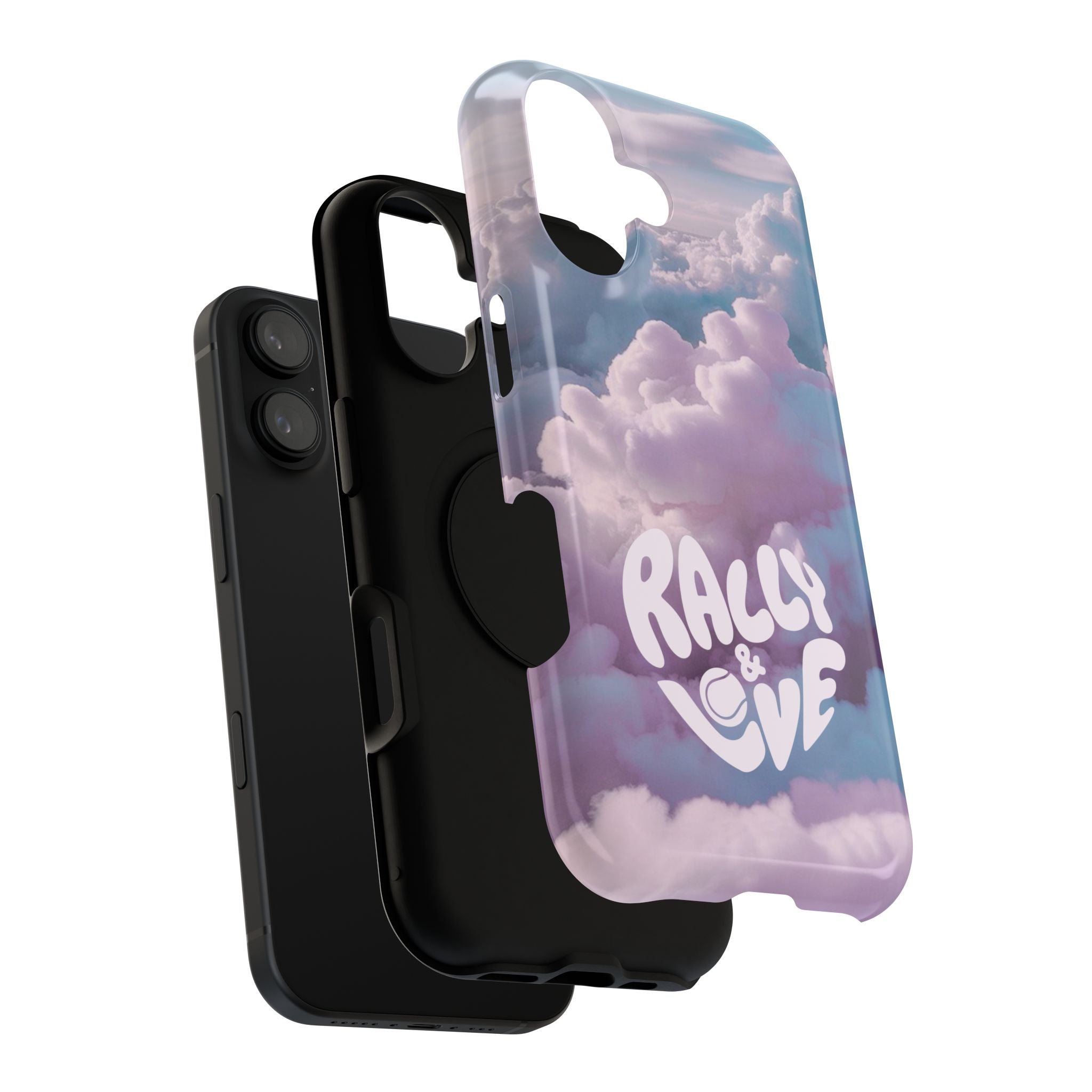 Impact-Resistant Phone Case — "Rally & Love" Clouds/Love in the Air