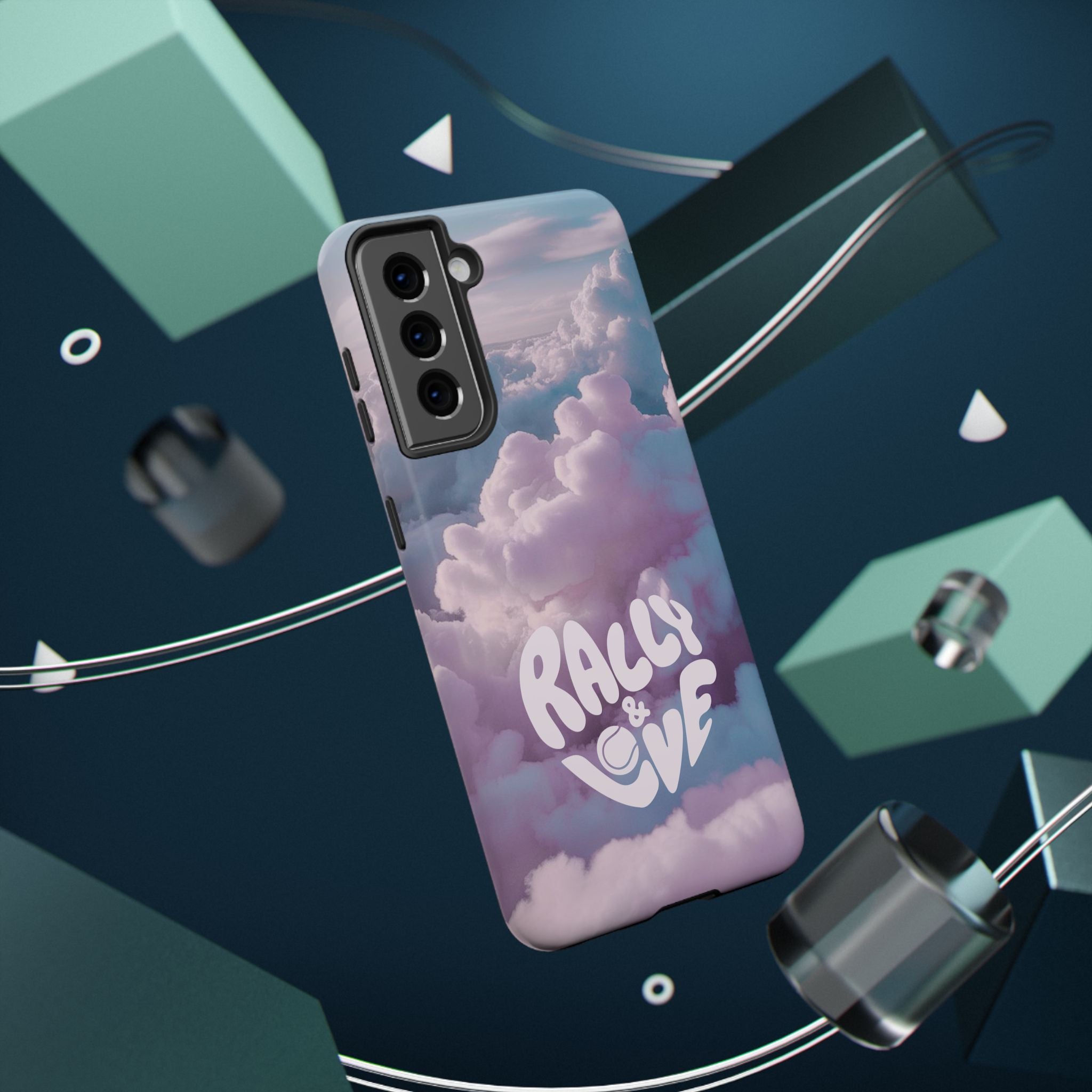 Impact-Resistant Phone Case — "Rally & Love" Clouds/Love in the Air